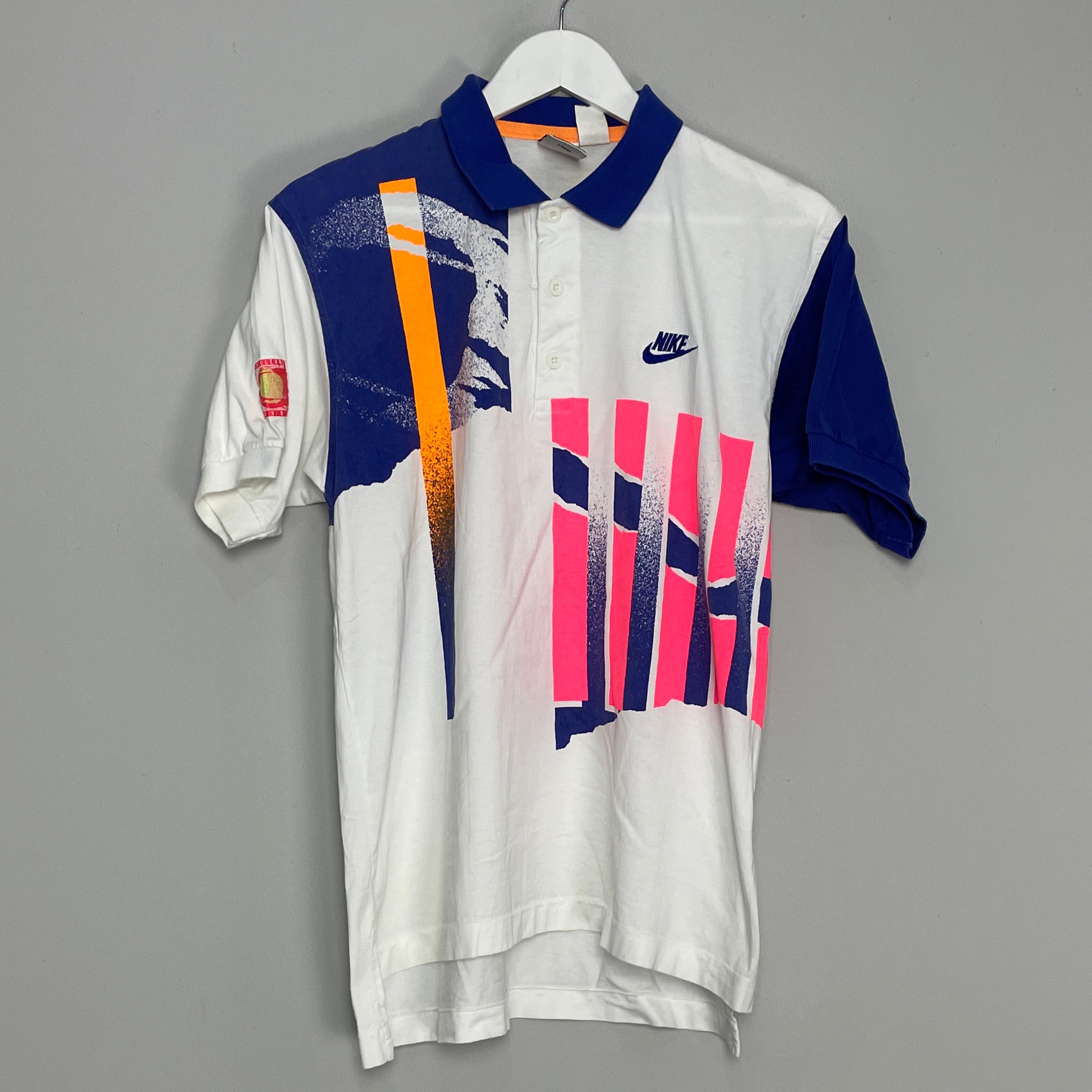 Shop 1990 NIKE COURT POLO SHIRT (S), classic football shirts, vintage football shirts & retro soccer jerseys at Cult Kits