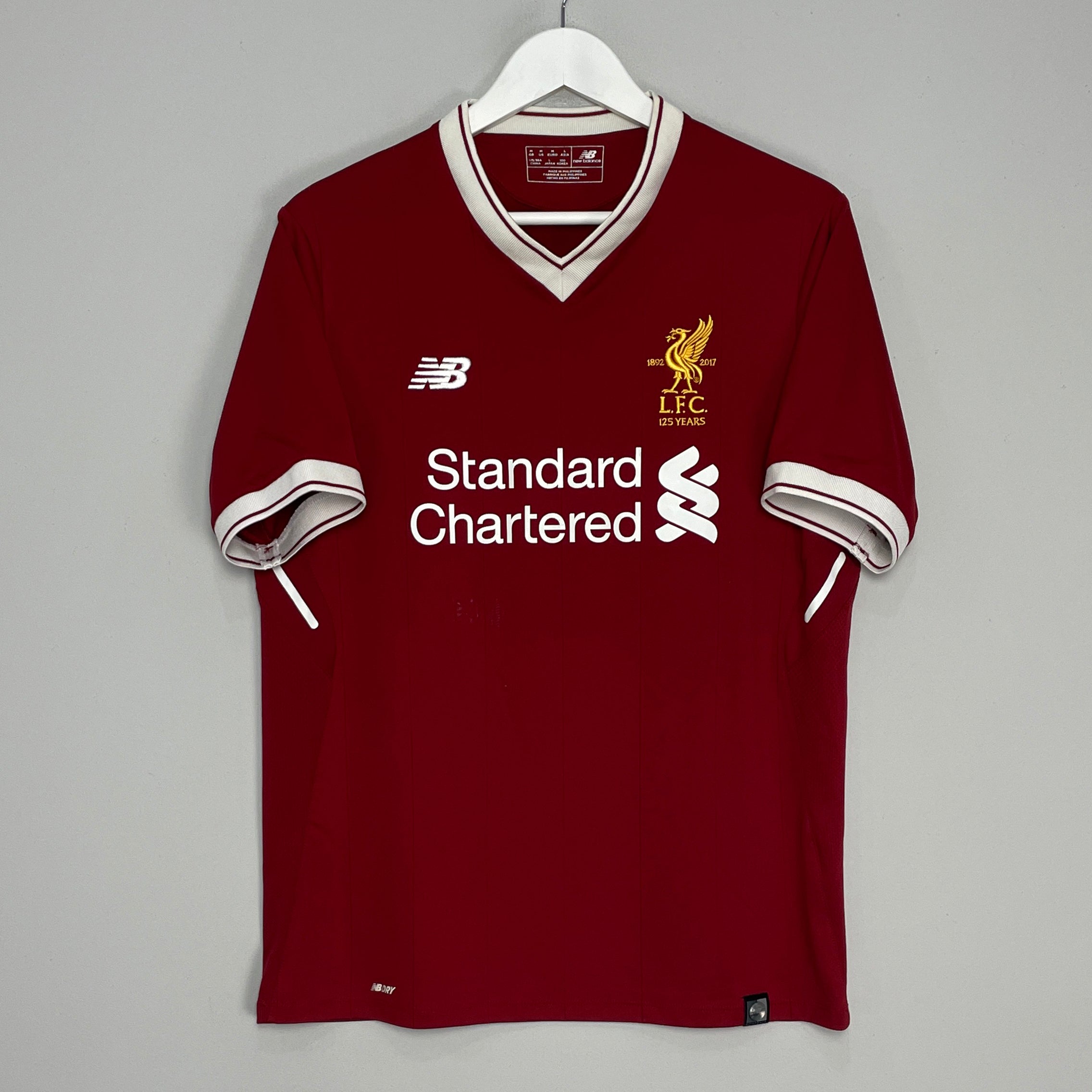 Shop 2017/18 LIVERPOOL *125 YEARS* HOME SHIRT (M) NEW BALANCE, classic football shirts, vintage football shirts & retro soccer jerseys at Cult Kits