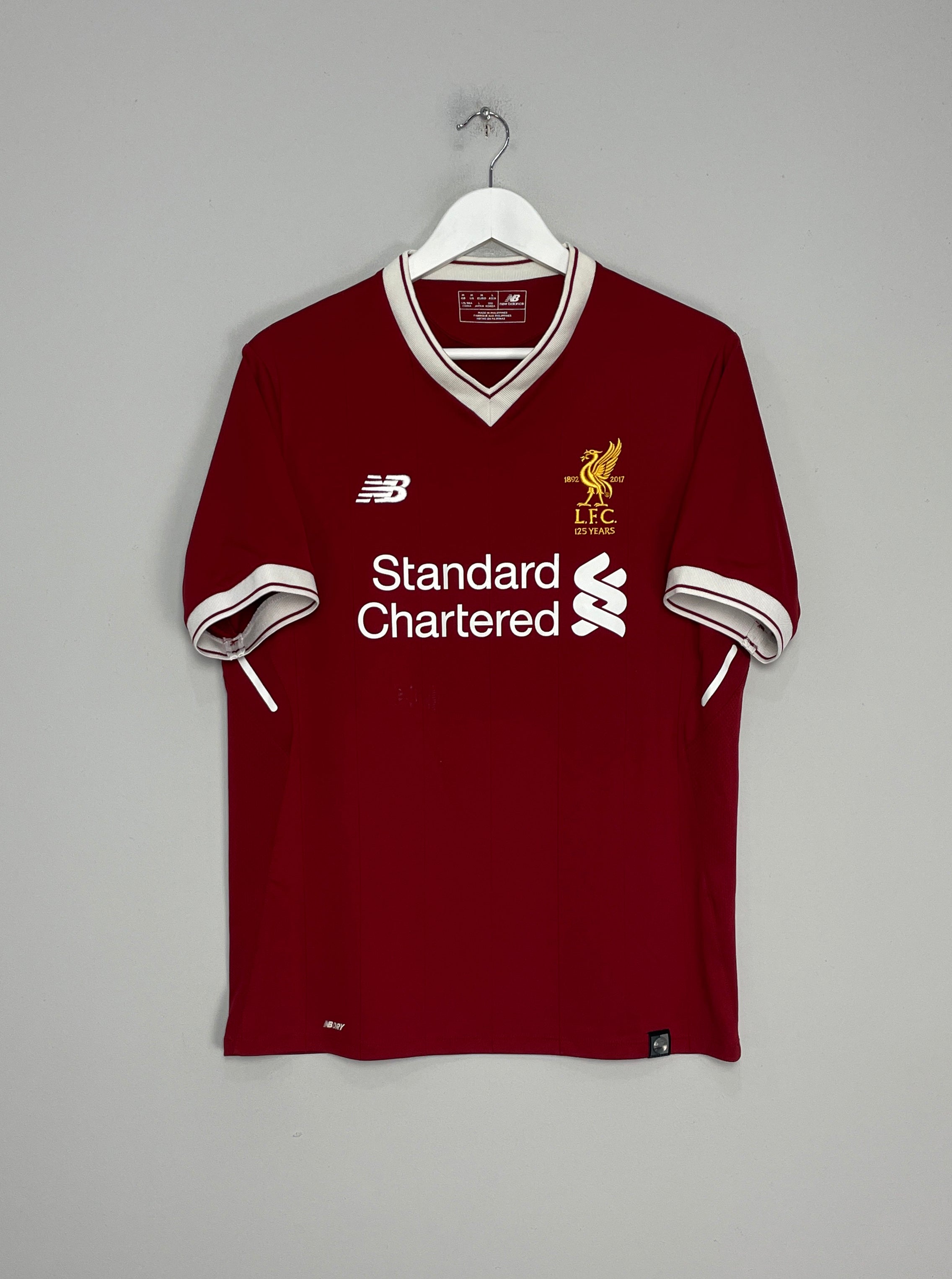 Shop 2017/18 LIVERPOOL *125 YEARS* HOME SHIRT (M) NEW BALANCE, classic football shirts, vintage football shirts & retro soccer jerseys at Cult Kits