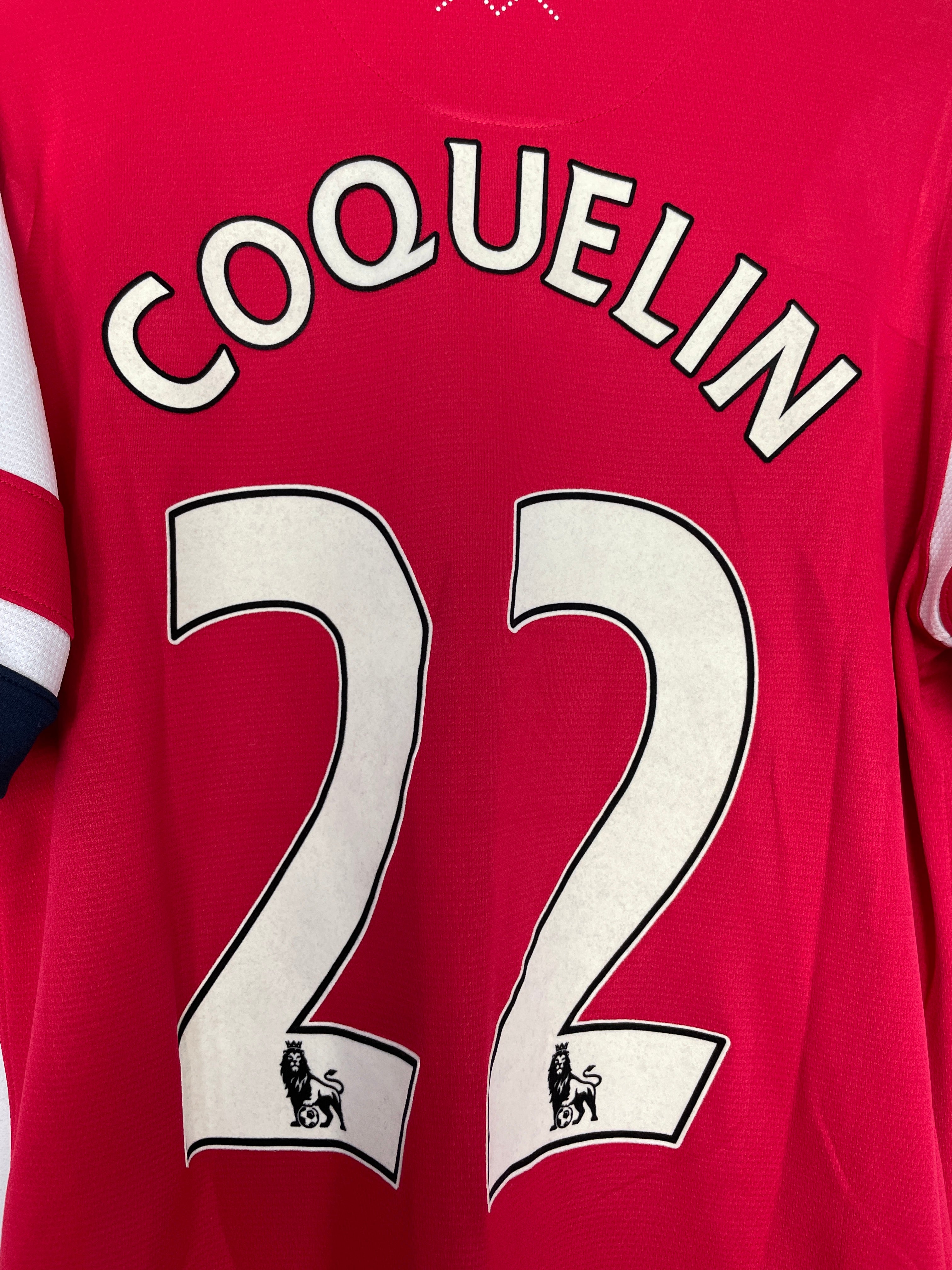 Shop 2012/14 ARSENAL COQUELIN #22 HOME SHIRT (M) NIKE, classic football shirts, vintage football shirts & retro soccer jerseys at Cult Kits