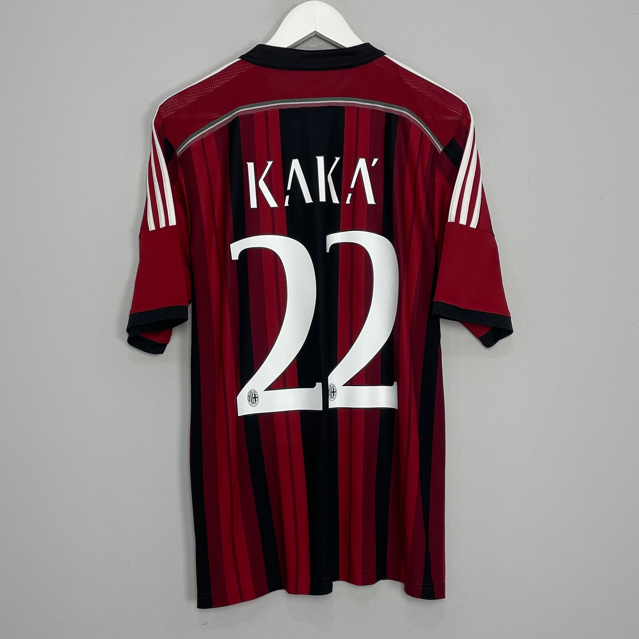 Shop 2014/15 AC MILAN KAKA #22 HOME SHIRT (L) ADIDAS, classic football shirts, vintage football shirts & retro soccer jerseys at Cult Kits