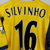 Shop 1999/01 ARSENAL SILVINHO #16 AWAY SHIRT (M) NIKE, classic football shirts, vintage football shirts & retro soccer jerseys at Cult Kits