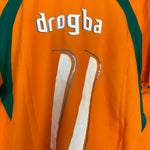 Shop 2006/07 IVORY COAST DROGBA #11 HOME SHIRT (XL) PUMA, classic football shirts, vintage football shirts & retro soccer jerseys at Cult Kits