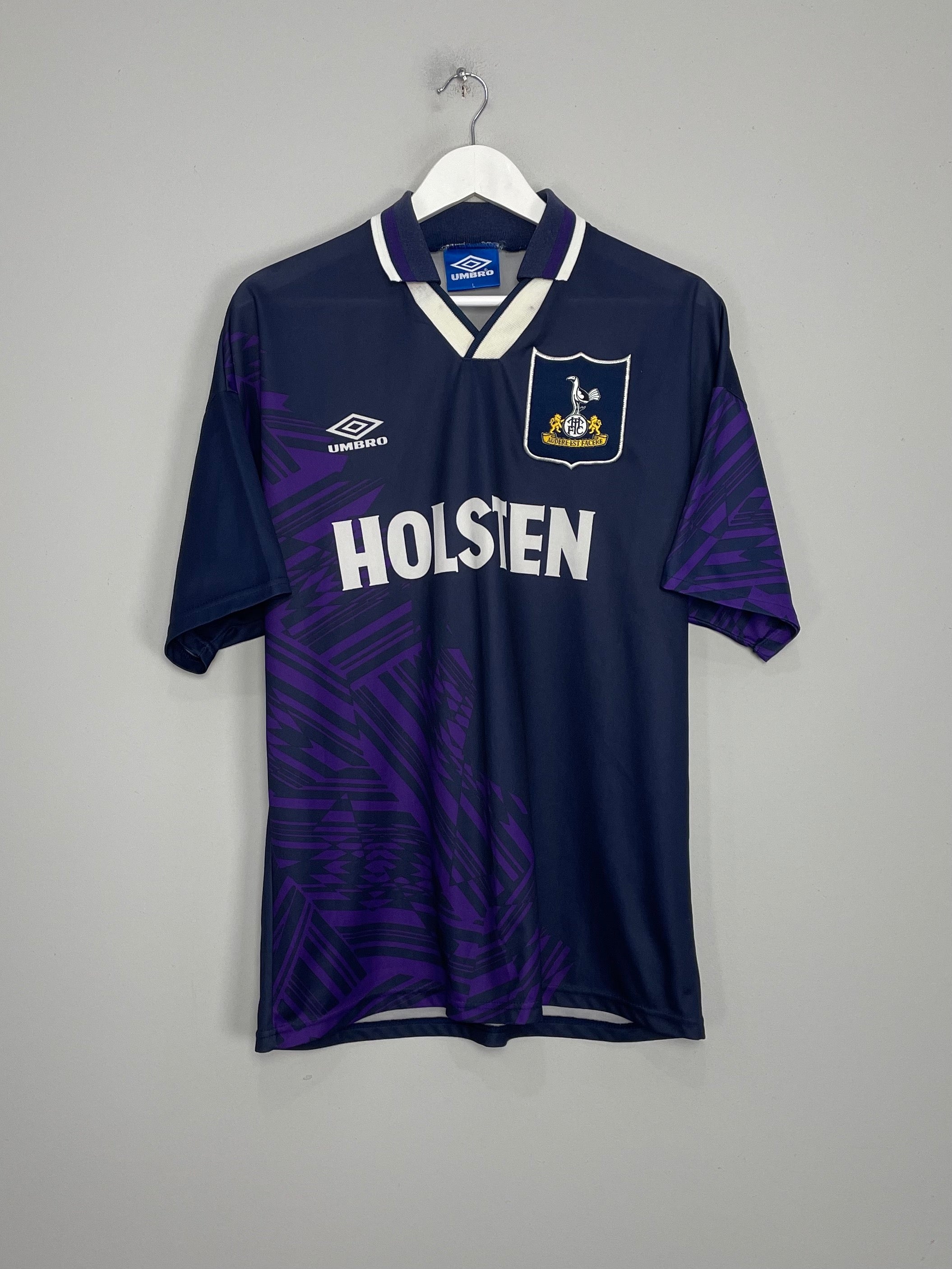 Shop 1994/95 TOTTENHAM AWAY SHIRT (L) UMBRO, classic football shirts, vintage football shirts & retro soccer jerseys at Cult Kits