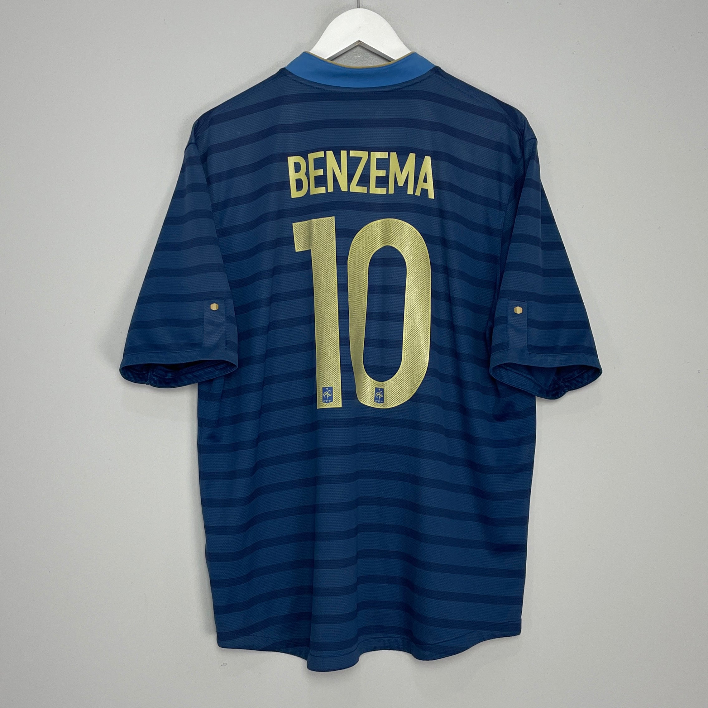 Shop 2012/13 FRANCE BENZEMA #10 HOME SHIRT (L) NIKE, classic football shirts, vintage football shirts & retro soccer jerseys at Cult Kits