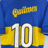 2000/01 BOCA JUNIORS #10 HOME SHIRT (M) NIKE
