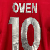 Shop 2004/06 ENGLAND OWEN #10 AWAY SHIRT (S) UMBRO, classic football shirts, vintage football shirts & retro soccer jerseys at Cult Kits