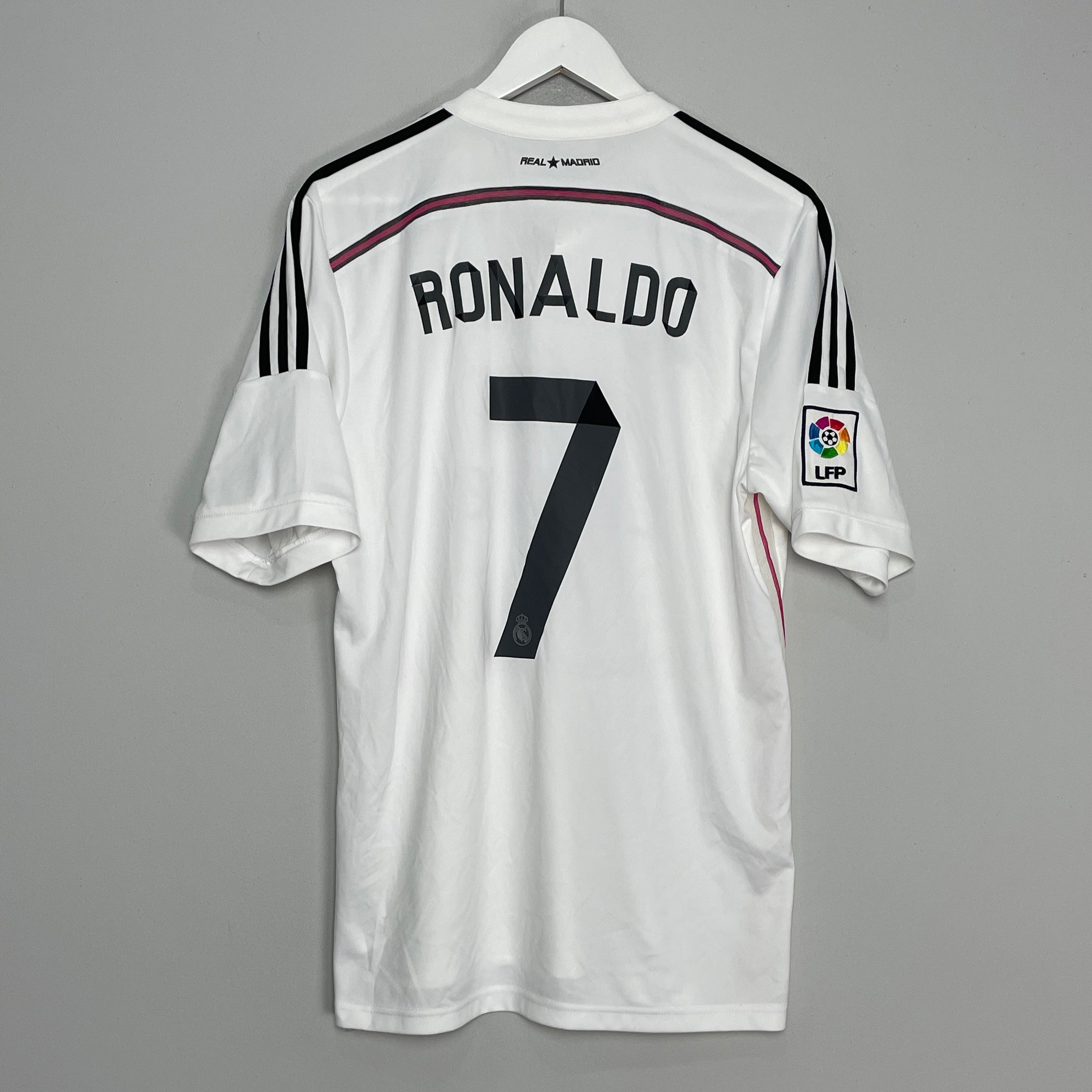 Shop 2014/15 REAL MADRID RONALDO #7 HOME SHIRT (L) ADIDAS, classic football shirts, vintage football shirts & retro soccer jerseys at Cult Kits