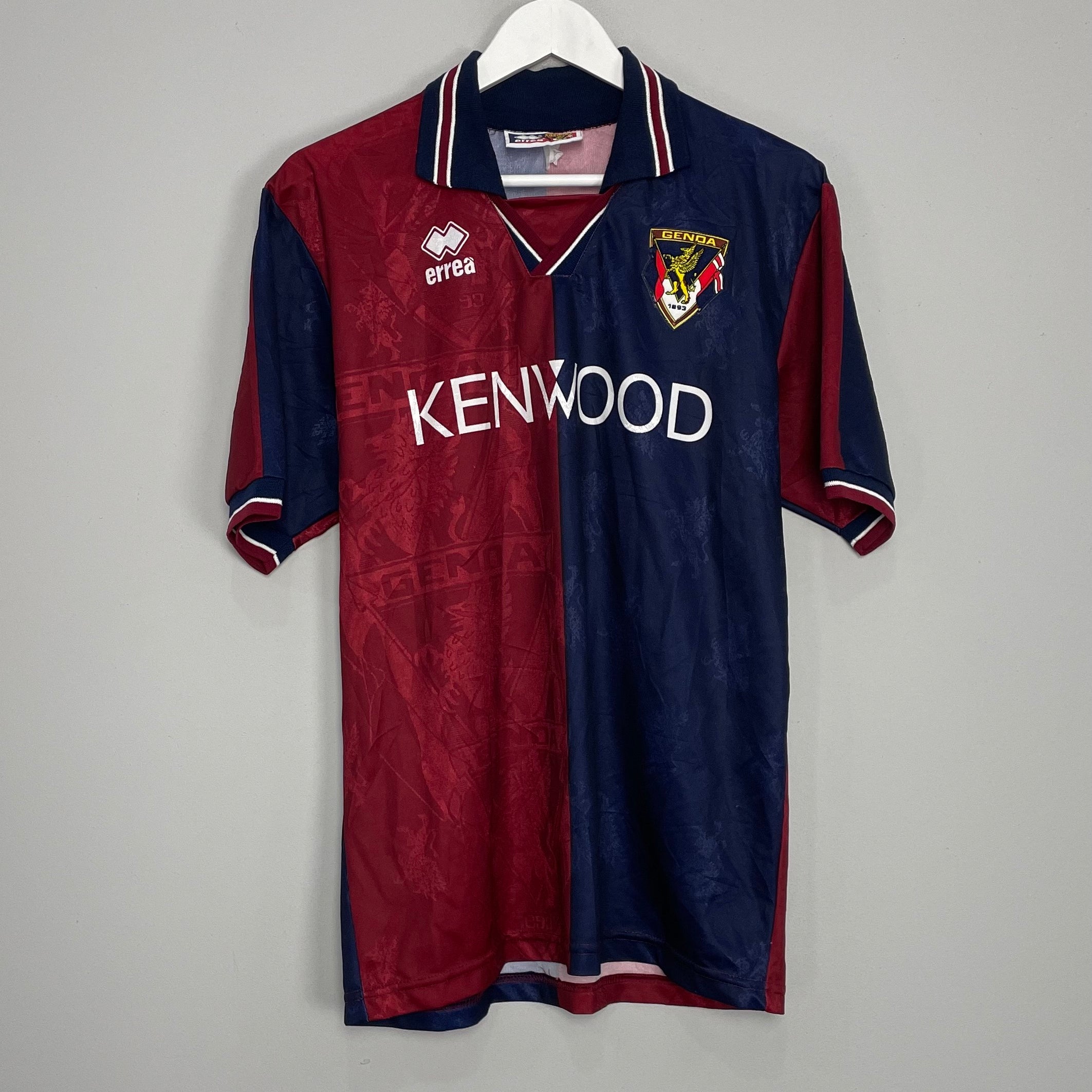 Shop 1994/95 GENOA HOME SHIRT (M) ERREA, classic football shirts, vintage football shirts & retro soccer jerseys at Cult Kits