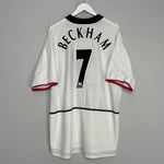 2002/03 MANCHESTER UNITED BECKHAM #7 AWAY SHIRT (XXL) NIKE
