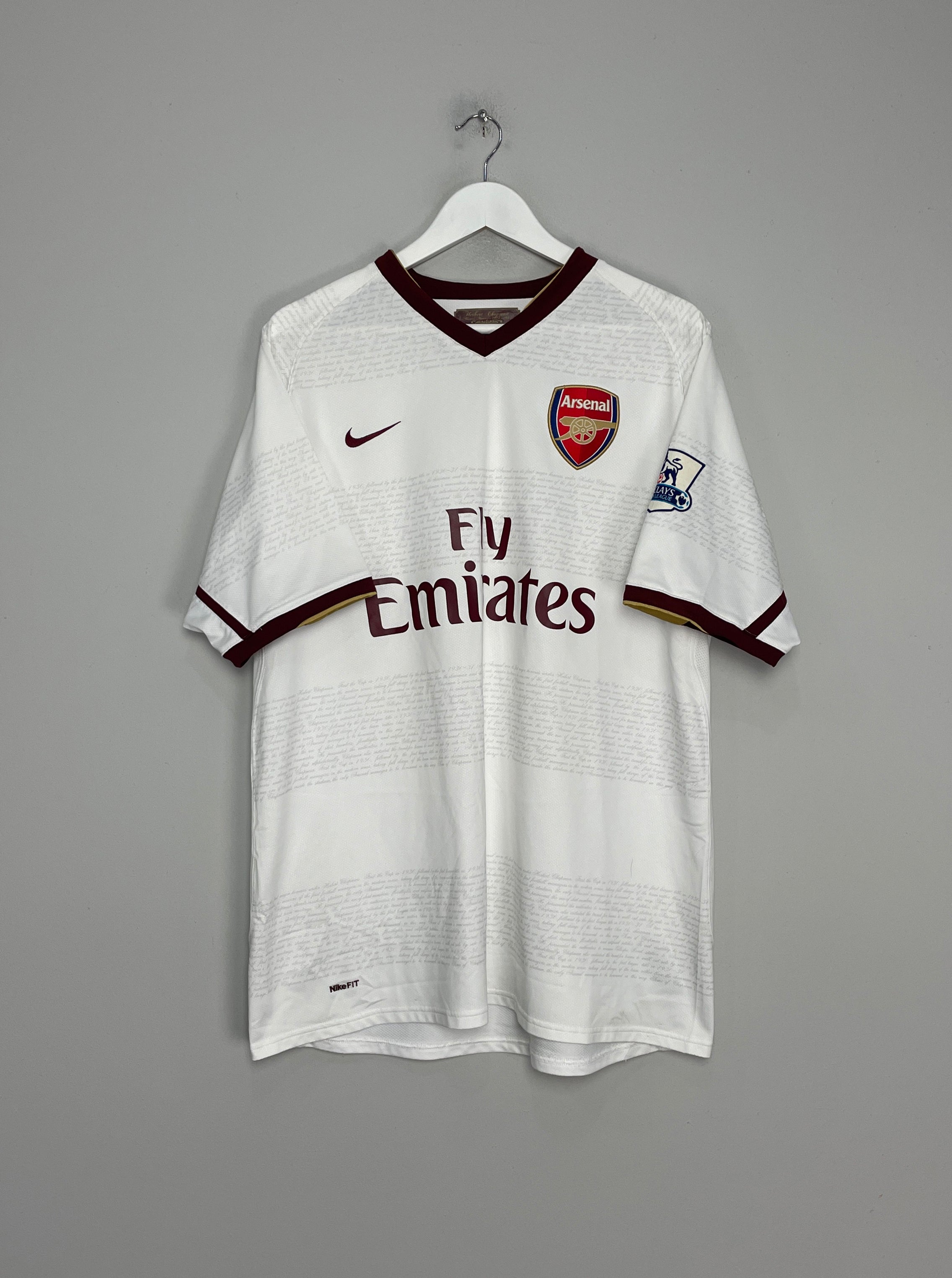 Shop 2007/08 ARSENAL ADEBAYOR #25 AWAY SHIRT (XL) NIKE, classic football shirts, vintage football shirts & retro soccer jerseys at Cult Kits