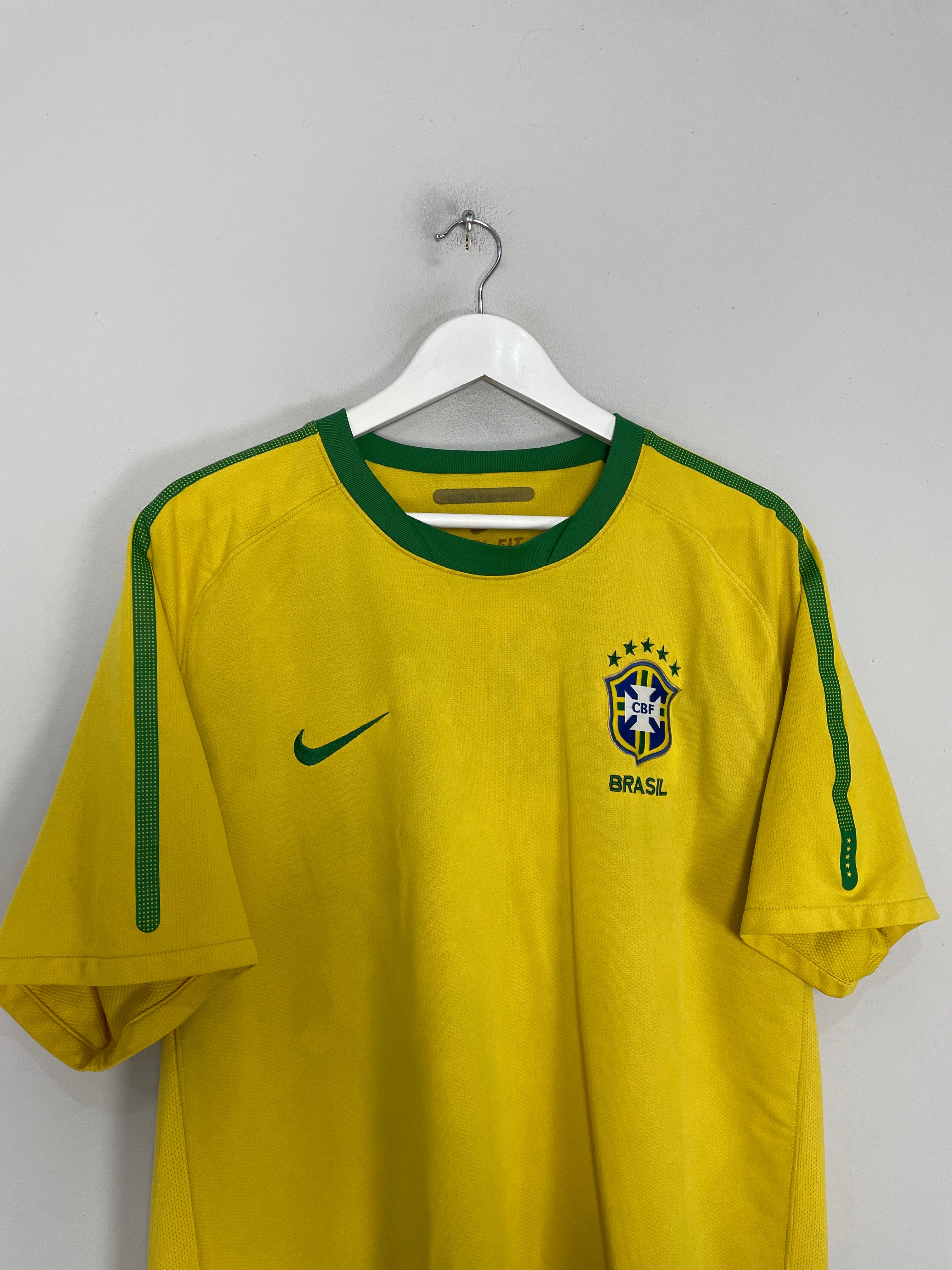 Shop 2010/11 BRAZIL HOME SHIRT (XL) NIKE, classic football shirts, vintage football shirts & retro soccer jerseys at Cult Kits