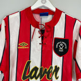 1992/94 SHEFFIELD UNITED HOME SHIRT (L) UMBRO