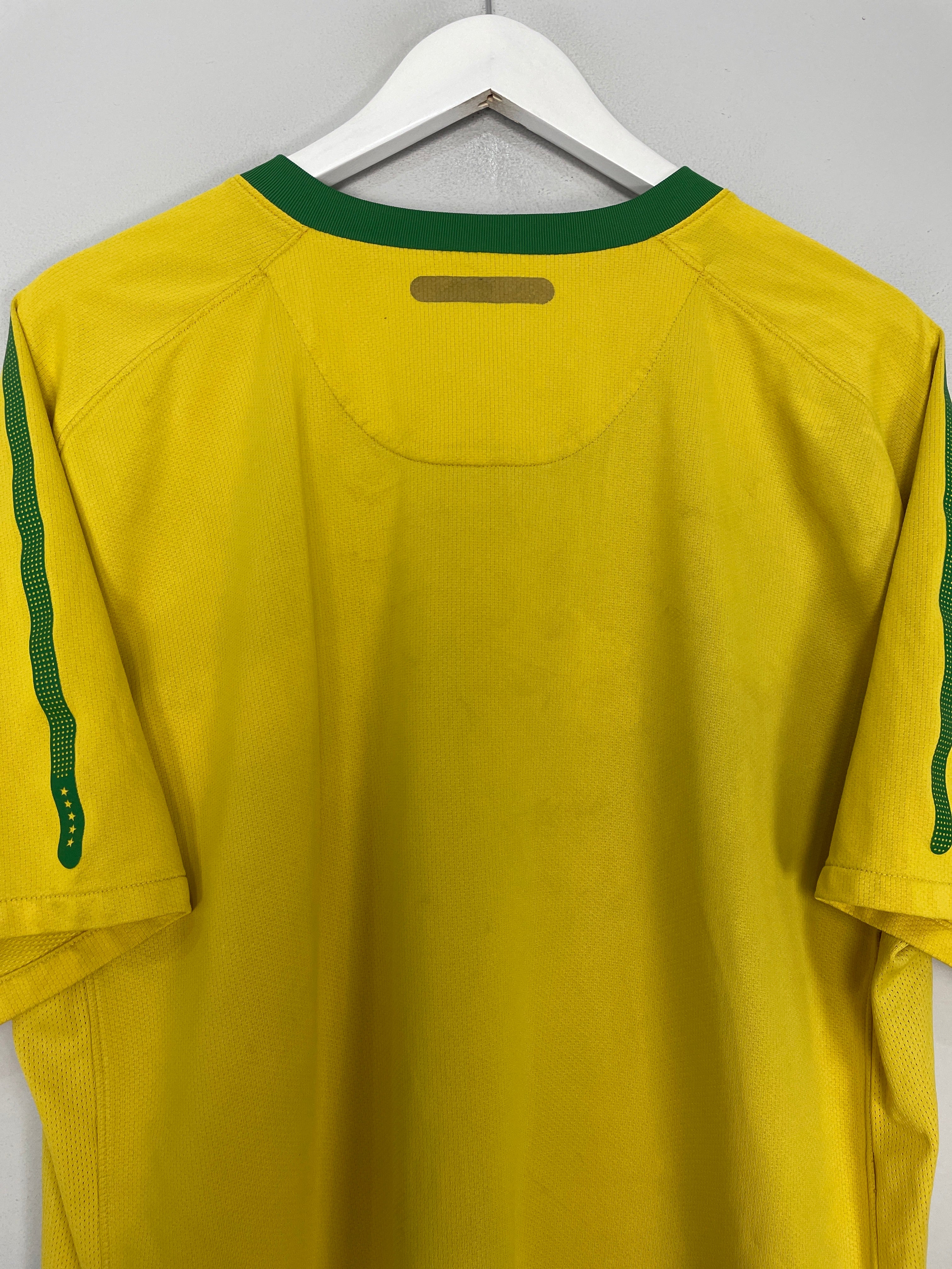 Shop 2010/11 BRAZIL HOME SHIRT (XL) NIKE, classic football shirts, vintage football shirts & retro soccer jerseys at Cult Kits