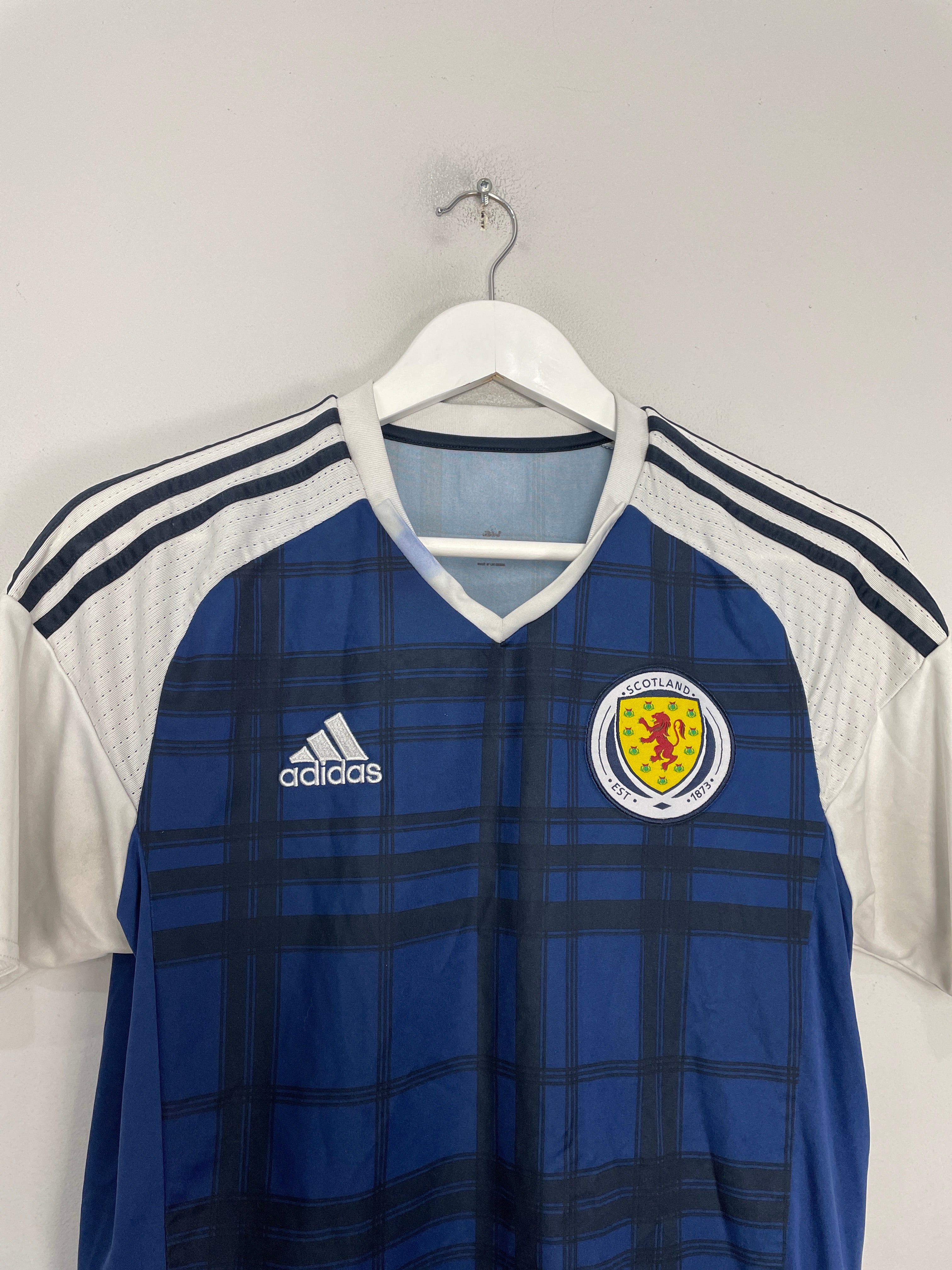 Shop 2016/17 SCOTLAND HOME SHIRT (S) ADIDAS, classic football shirts, vintage football shirts & retro soccer jerseys at Cult Kits