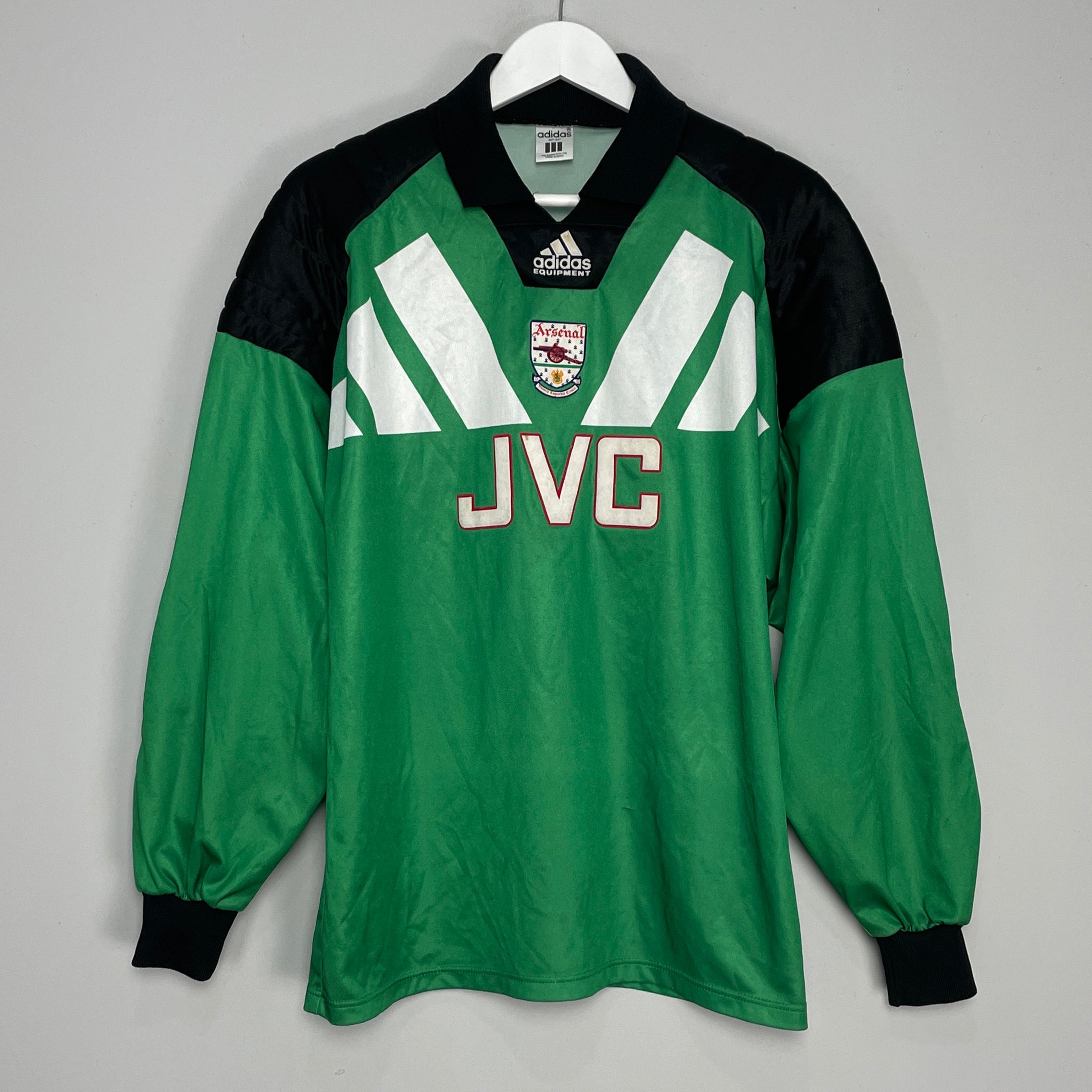 Shop 1992/94 ARSENAL GK SHIRT (L) ADIDAS, classic football shirts, vintage football shirts & retro soccer jerseys at Cult Kits