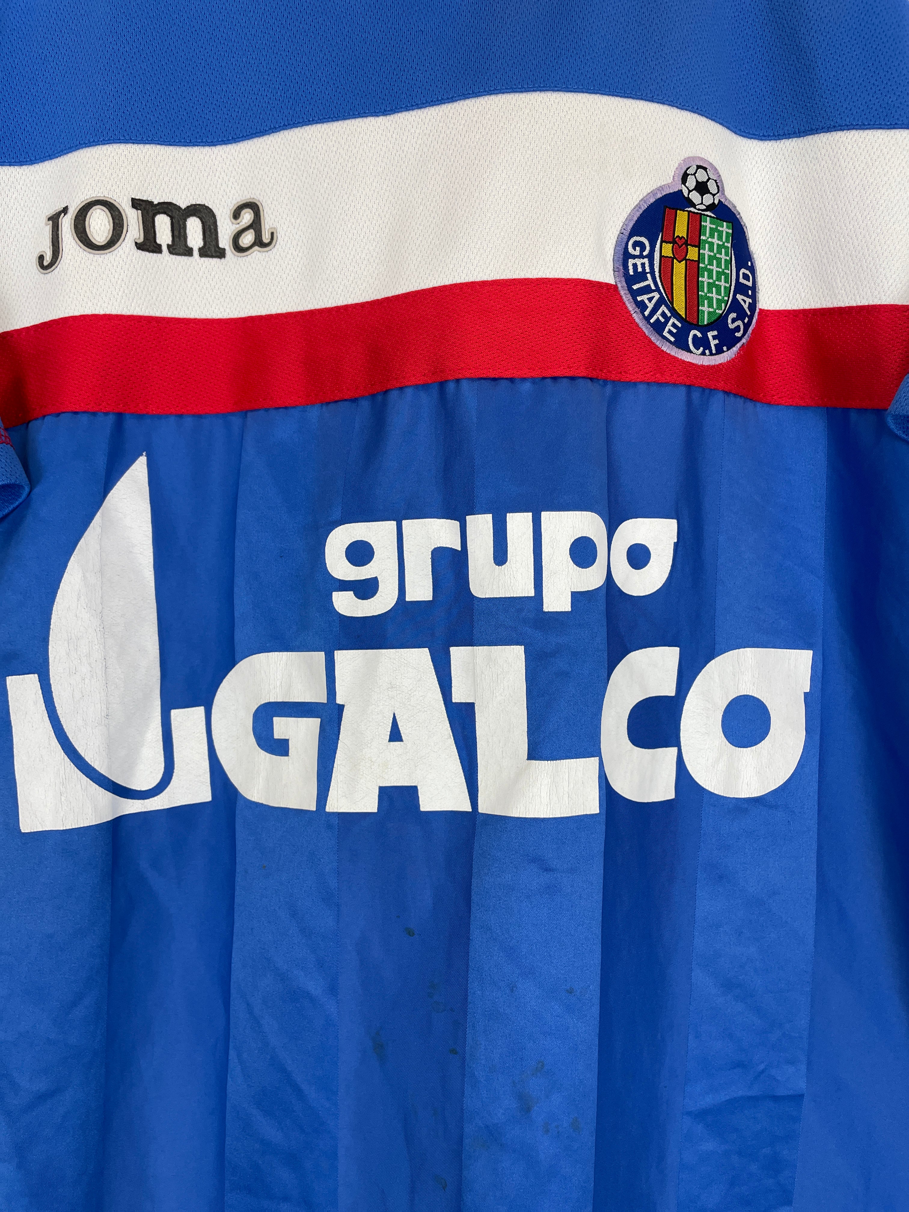 Shop 2007/08 GETAFE #4 *MATCH WORN* HOME SHIRT (M) JOMA, classic football shirts, vintage football shirts & retro soccer jerseys at Cult Kits