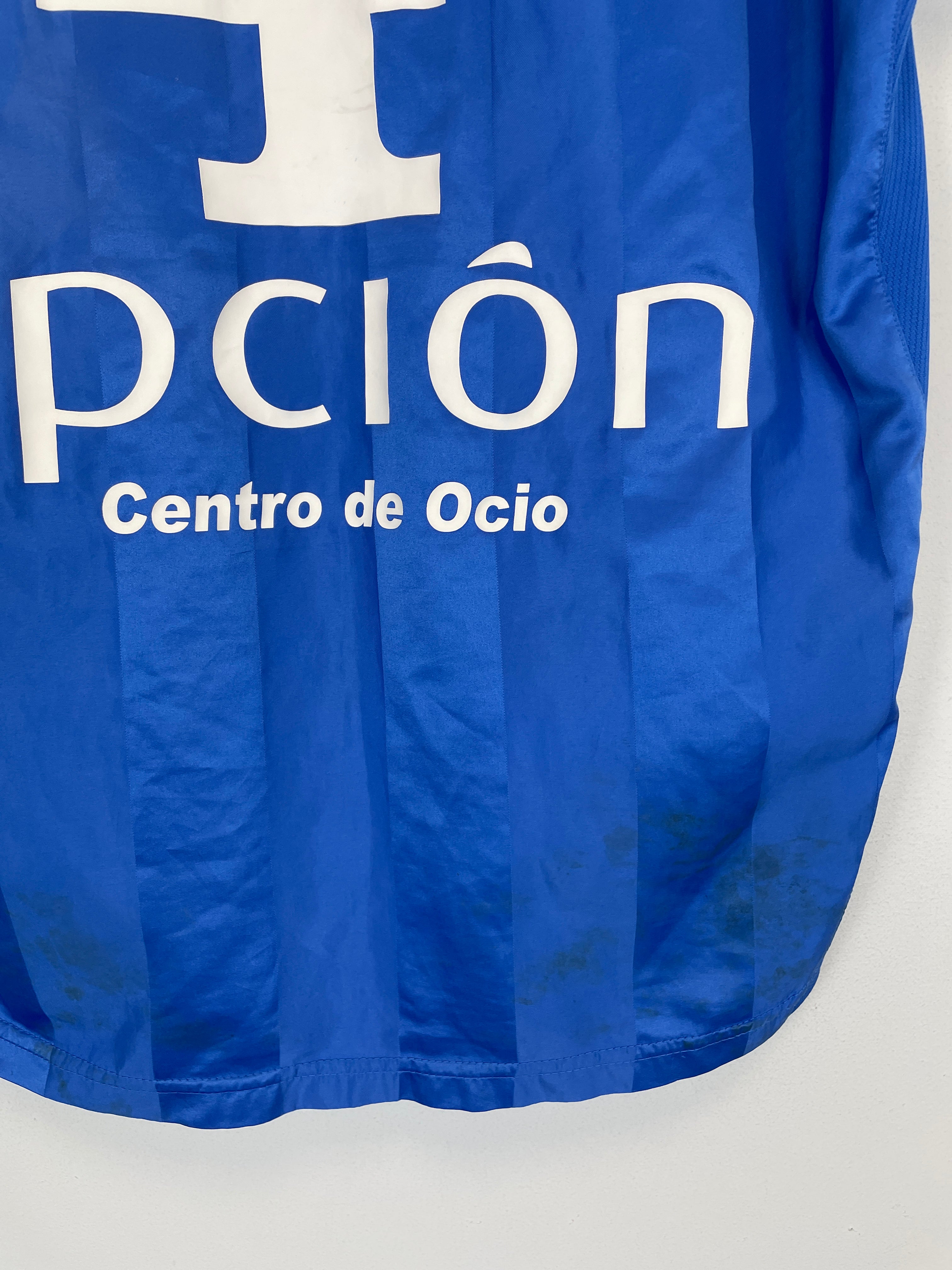 Shop 2007/08 GETAFE #4 *MATCH WORN* HOME SHIRT (M) JOMA, classic football shirts, vintage football shirts & retro soccer jerseys at Cult Kits