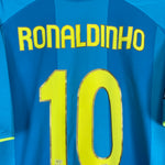 Shop 2007/09 BARCELONA RONALDINHO #10 AWAY SHIRT (XL) NIKE, classic football shirts, vintage football shirts & retro soccer jerseys at Cult Kits