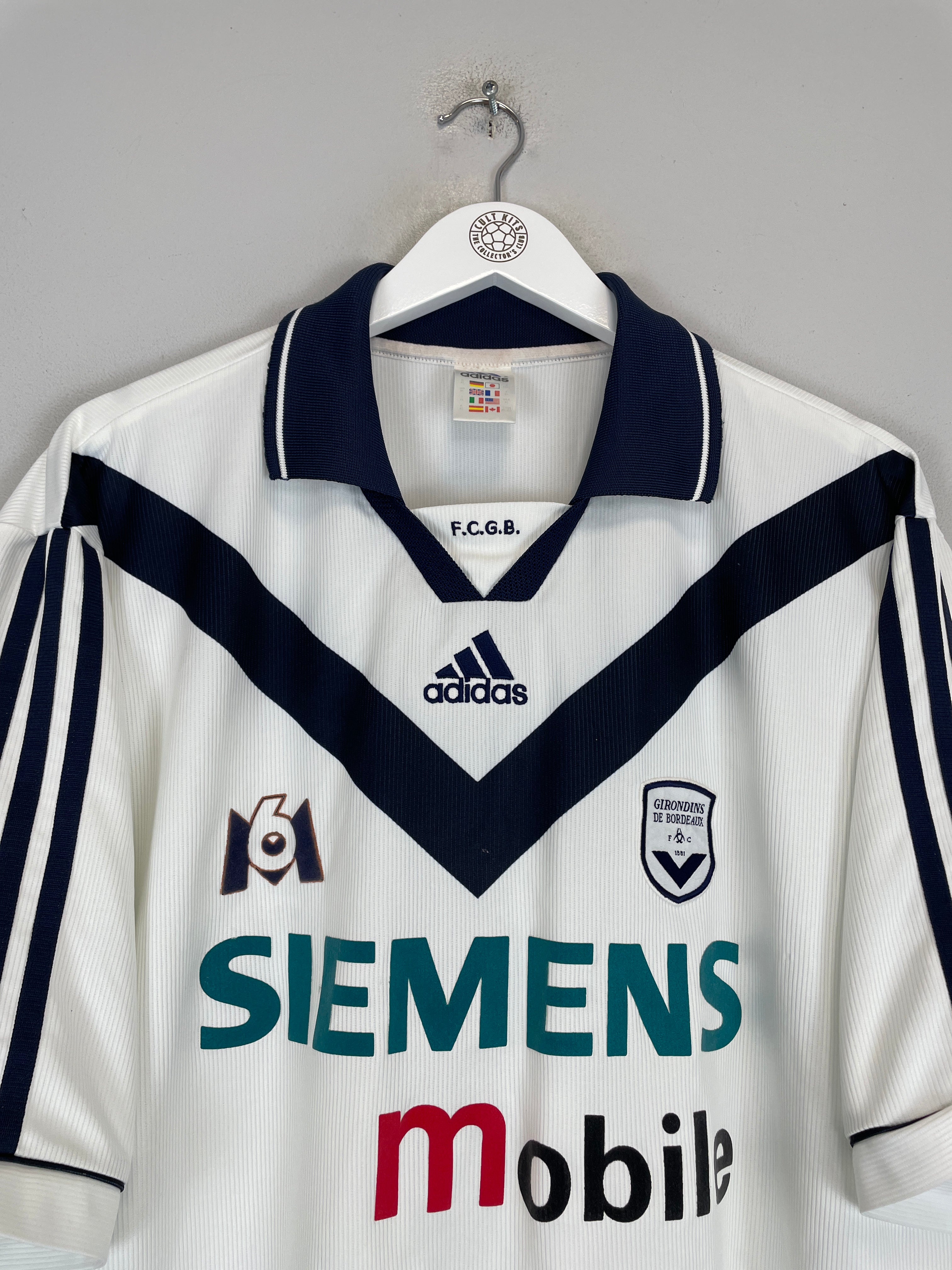 Shop 2001/02 BORDEAUX AWAY SHIRT (XL) ADIDAS, classic football shirts, vintage football shirts & retro soccer jerseys at Cult Kits