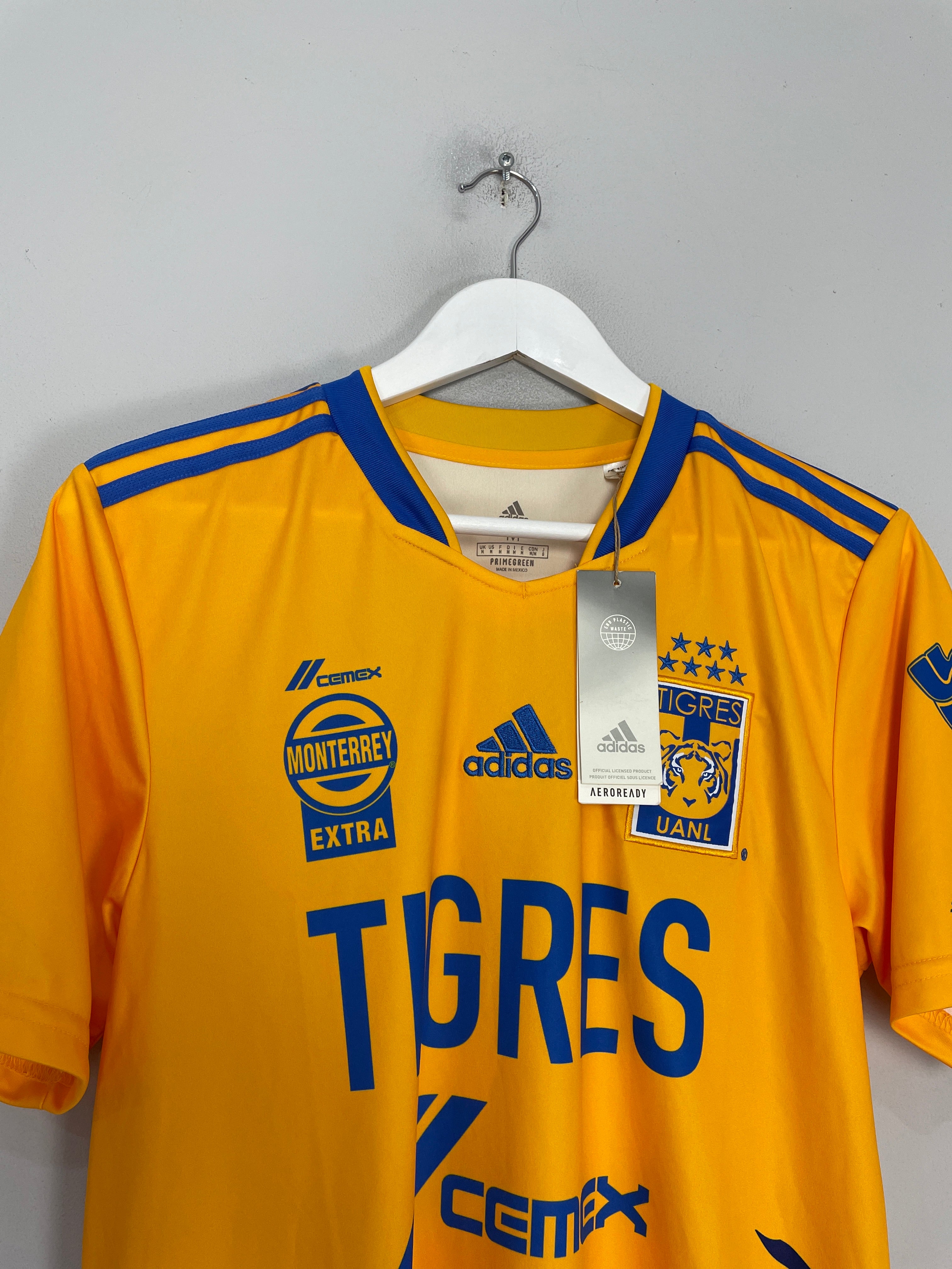 Shop 2021/22 TIGRES *BNWT* HOME SHIRT (M) ADIDAS, classic football shirts, vintage football shirts & retro soccer jerseys at Cult Kits