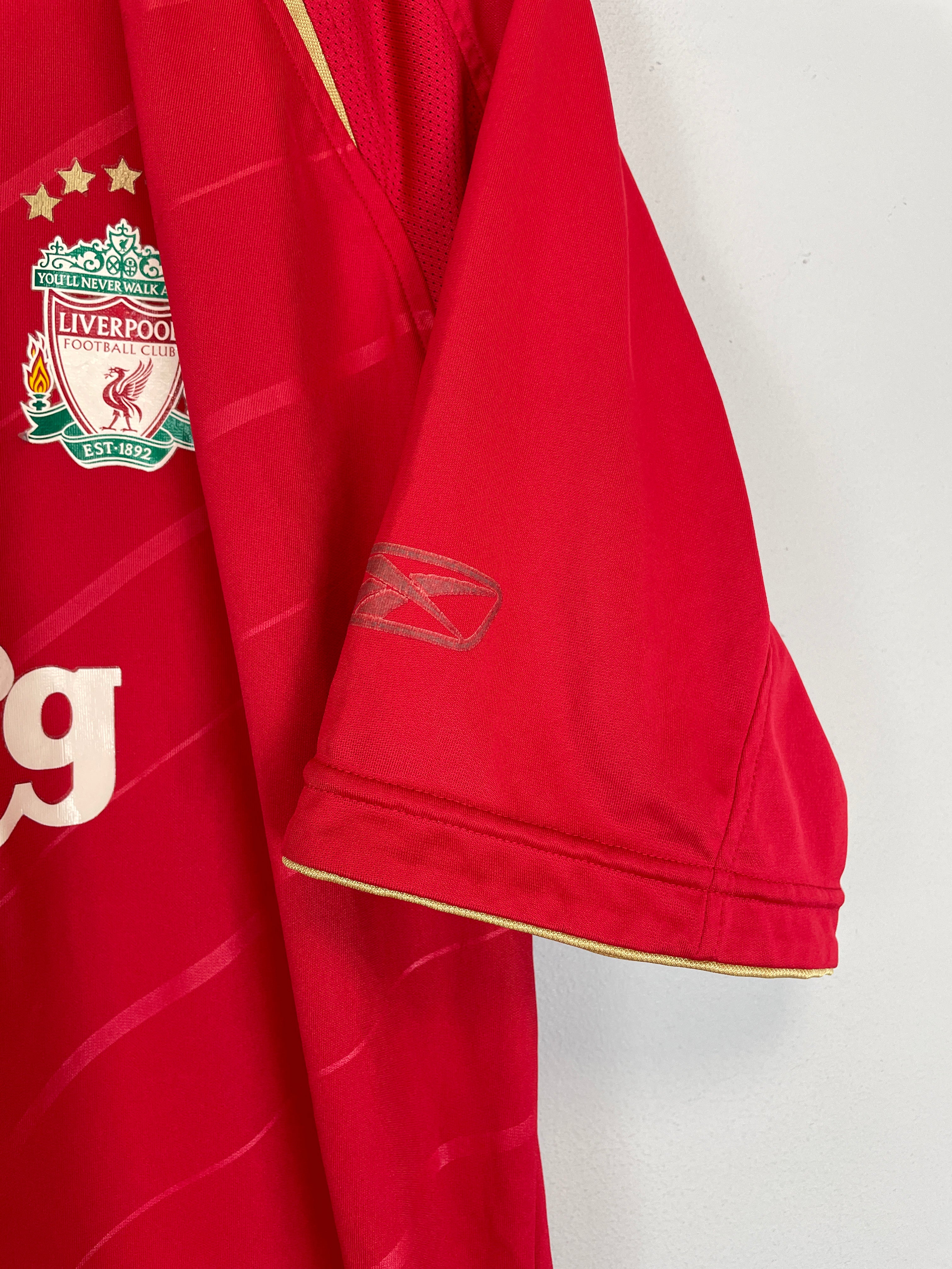 Shop 2005/06 LIVERPOOL HOME SHIRT (L) REEBOK, classic football shirts, vintage football shirts & retro soccer jerseys at Cult Kits