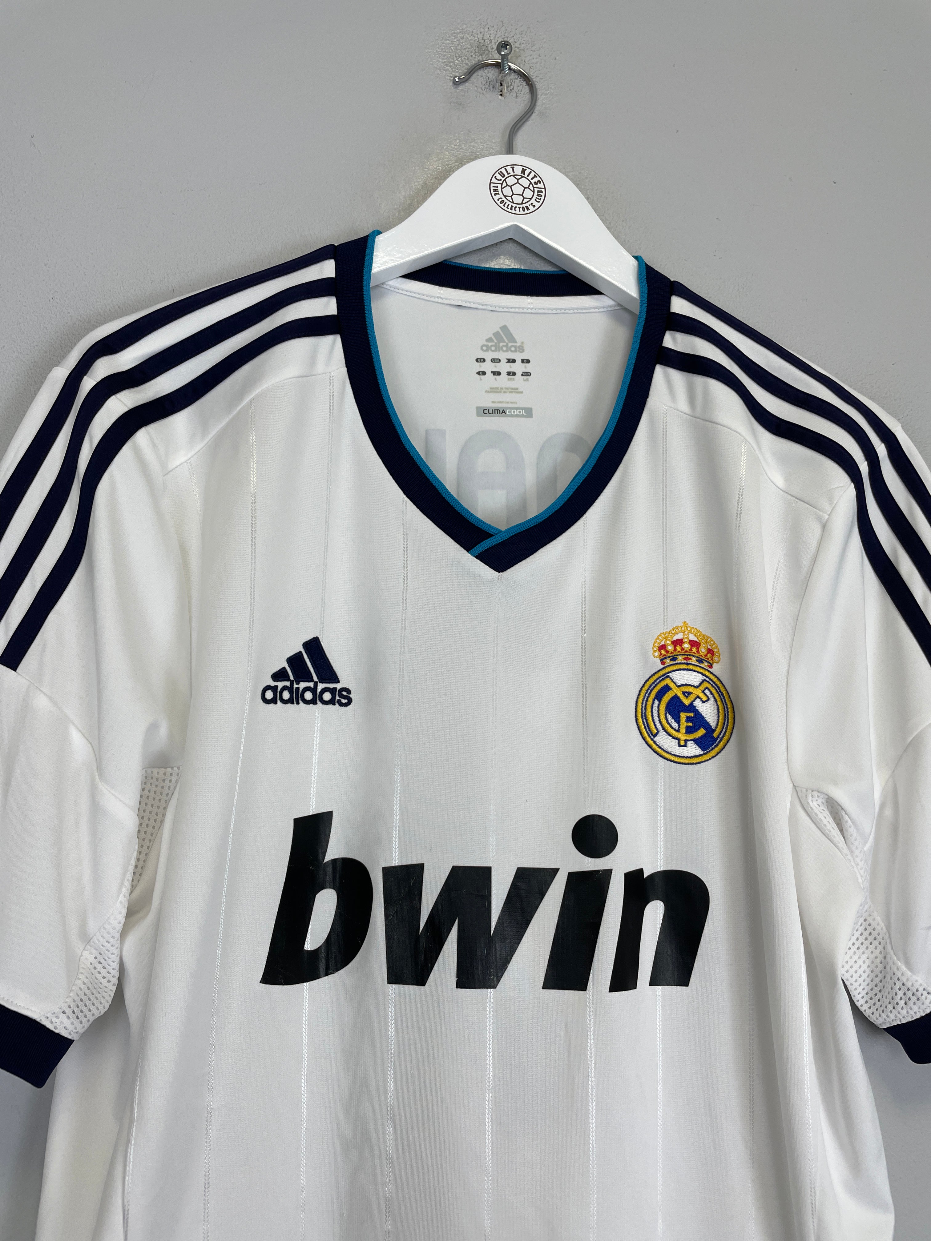 Shop 2012/13 REAL MADRID RONALDO #7 C/L HOME SHIRT (L) ADIDAS, classic football shirts, vintage football shirts & retro soccer jerseys at Cult Kits