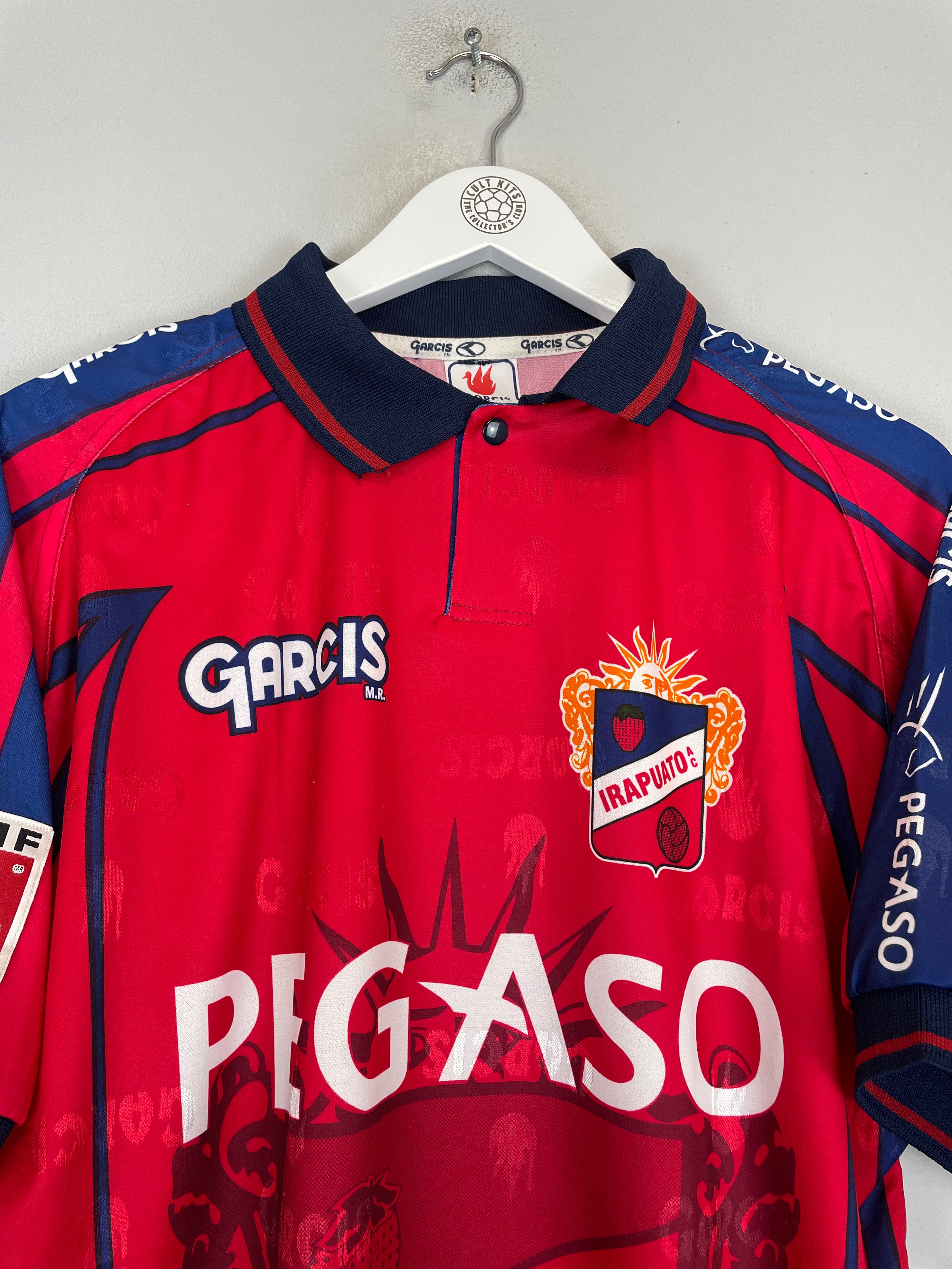 Shop 2000/01 IRAPUATO *BNWT* HOME SHIRT (XL) GARCIS, classic football shirts, vintage football shirts & retro soccer jerseys at Cult Kits