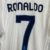 Shop 2012/13 REAL MADRID RONALDO #7 C/L HOME SHIRT (L) ADIDAS, classic football shirts, vintage football shirts & retro soccer jerseys at Cult Kits