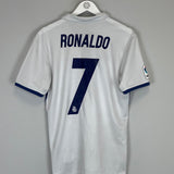 Shop 2016/17 REAL MADRID RONALDO #7 HOME SHIRT (M) ADIDAS, classic football shirts, vintage football shirts & retro soccer jerseys at Cult Kits
