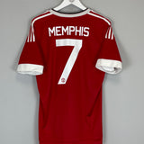 2015/16 MANCHESTER UNITED MEMPHIS #7 HOME SHIRT (M) ADIDAS