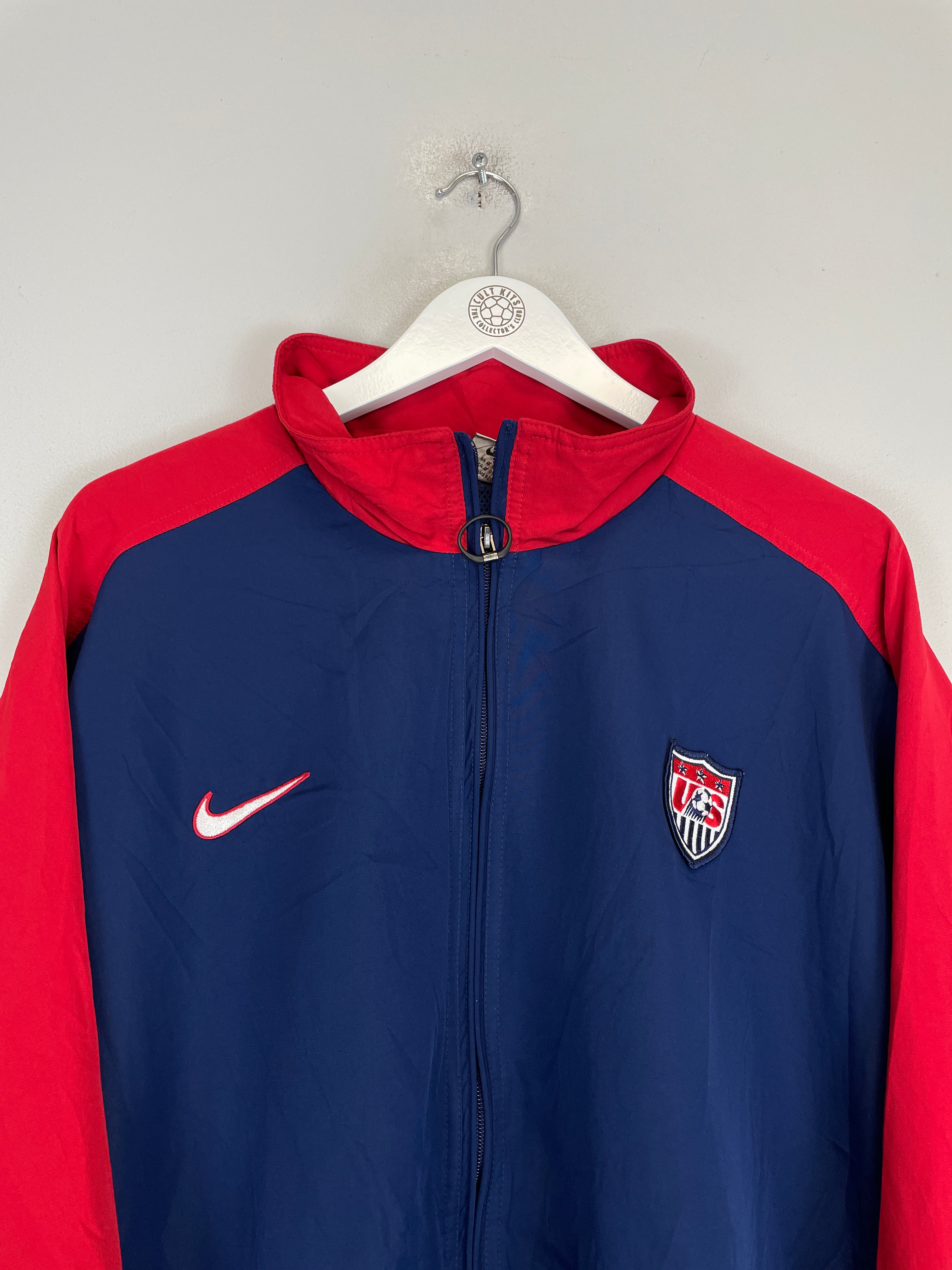 Shop 1998/99 USA TRACK JACKET (XL) NIKE, classic football shirts, vintage football shirts & retro soccer jerseys at Cult Kits