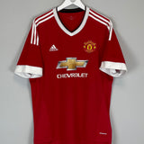 2015/16 MANCHESTER UNITED FELLAINI #27 HOME SHIRT (XL) ADIDAS