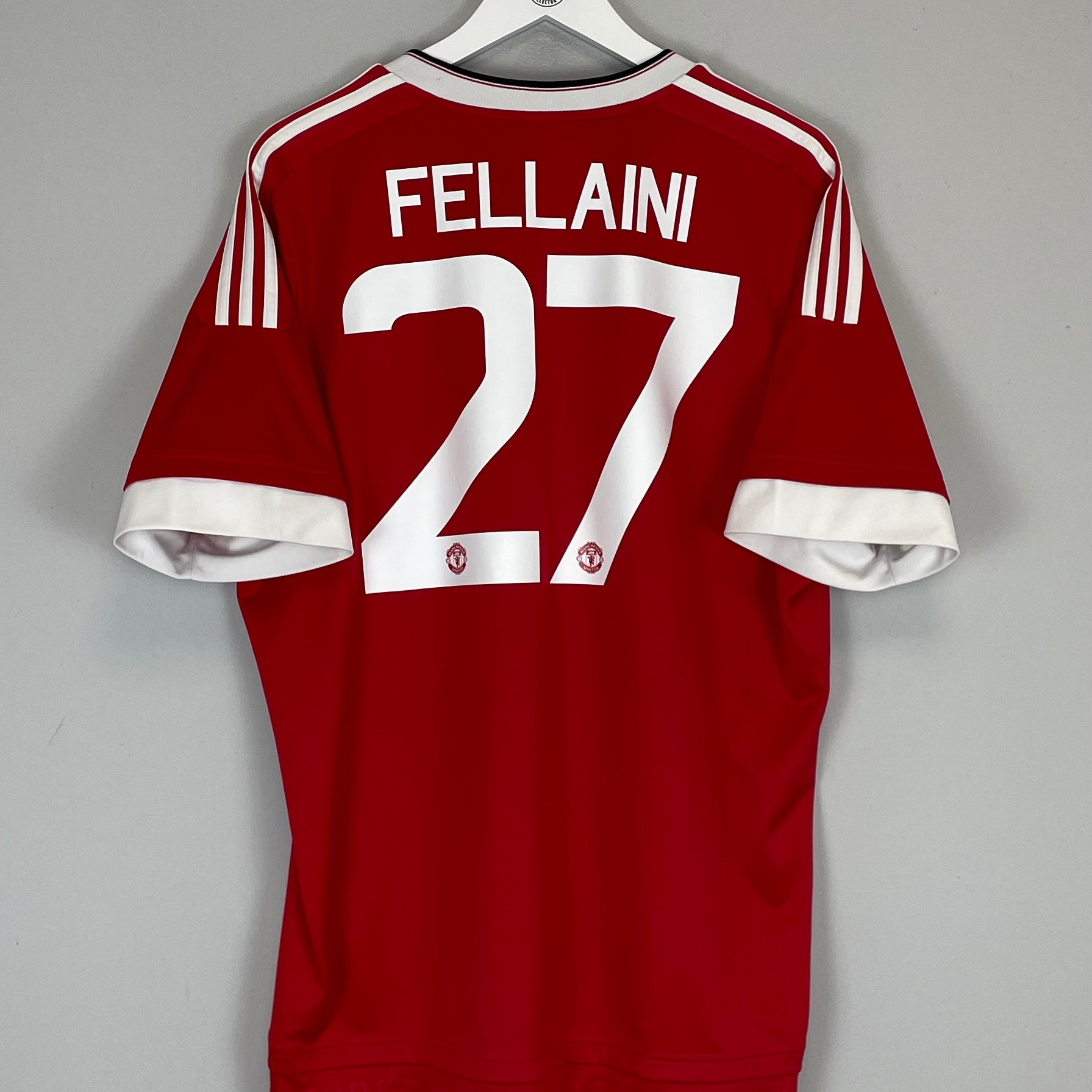 Shop 2015/16 MANCHESTER UNITED FELLAINI #27 HOME SHIRT (XL) ADIDAS, classic football shirts, vintage football shirts & retro soccer jerseys at Cult Kits