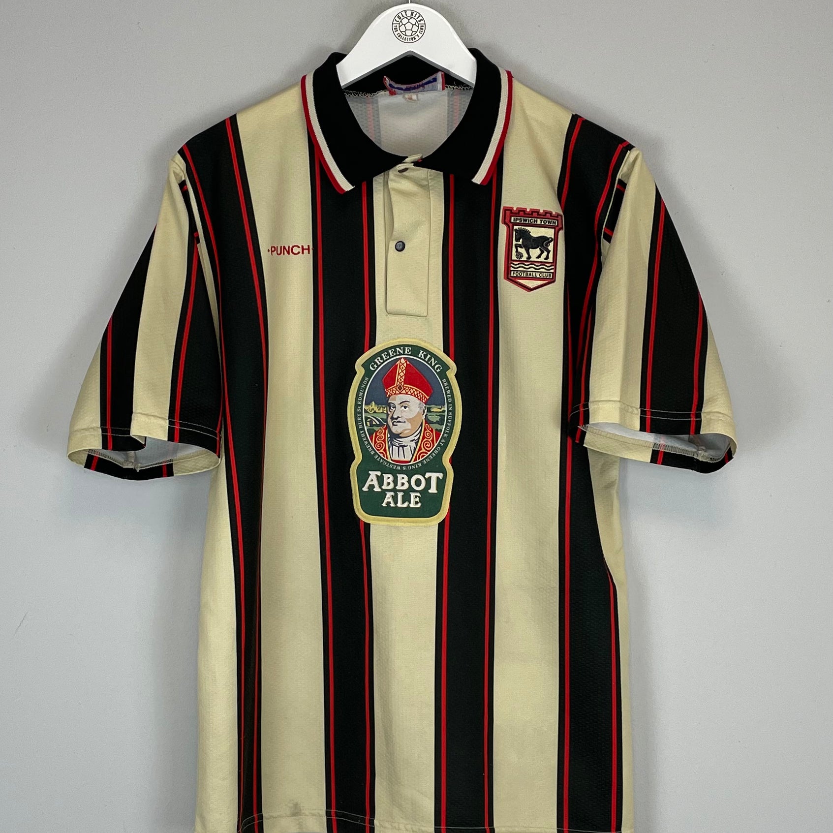 Shop 1996/97 IPSWICH TOWN AWAY SHIRT (M) PUNCH, classic football shirts, vintage football shirts & retro soccer jerseys at Cult Kits