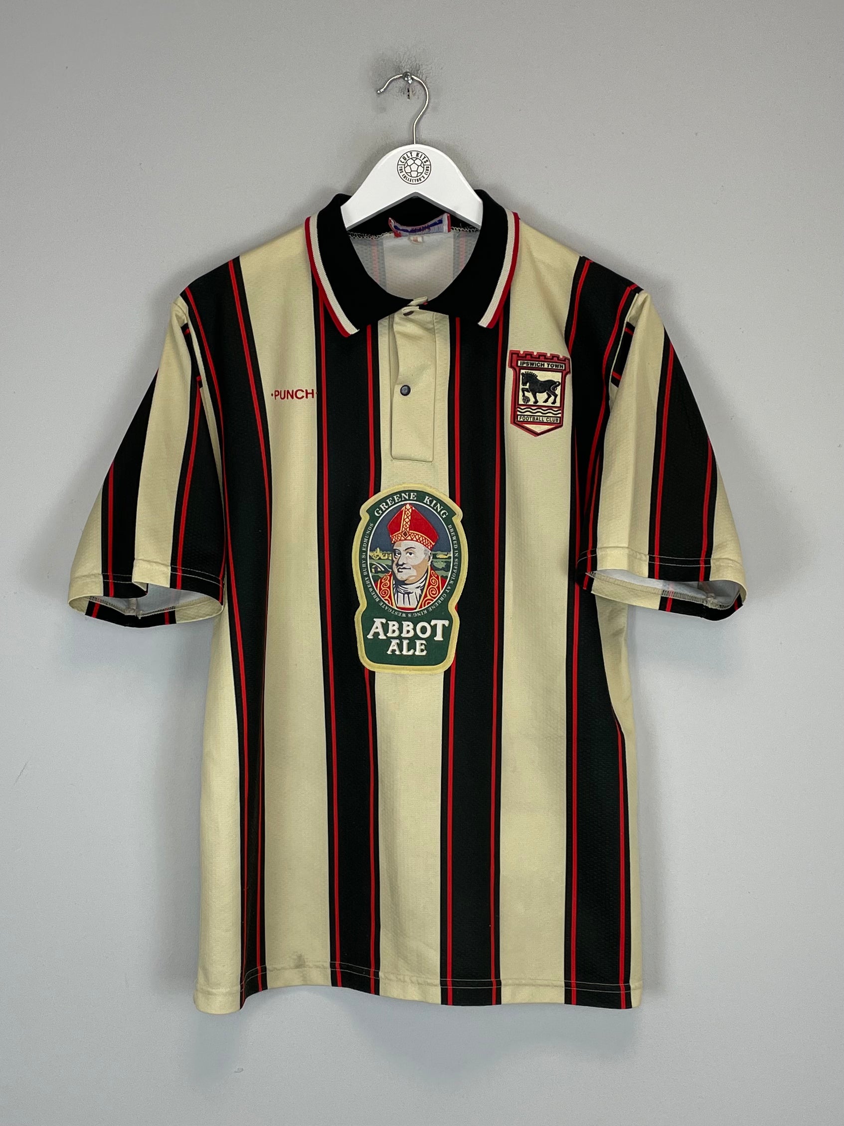 Shop 1996/97 IPSWICH TOWN AWAY SHIRT (M) PUNCH, classic football shirts, vintage football shirts & retro soccer jerseys at Cult Kits