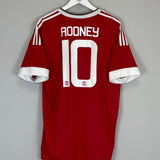 Shop 2015/16 MANCHESTER UNITED ROONEY #10 HOME SHIRT (XL) ADIDAS, classic football shirts, vintage football shirts & retro soccer jerseys at Cult Kits