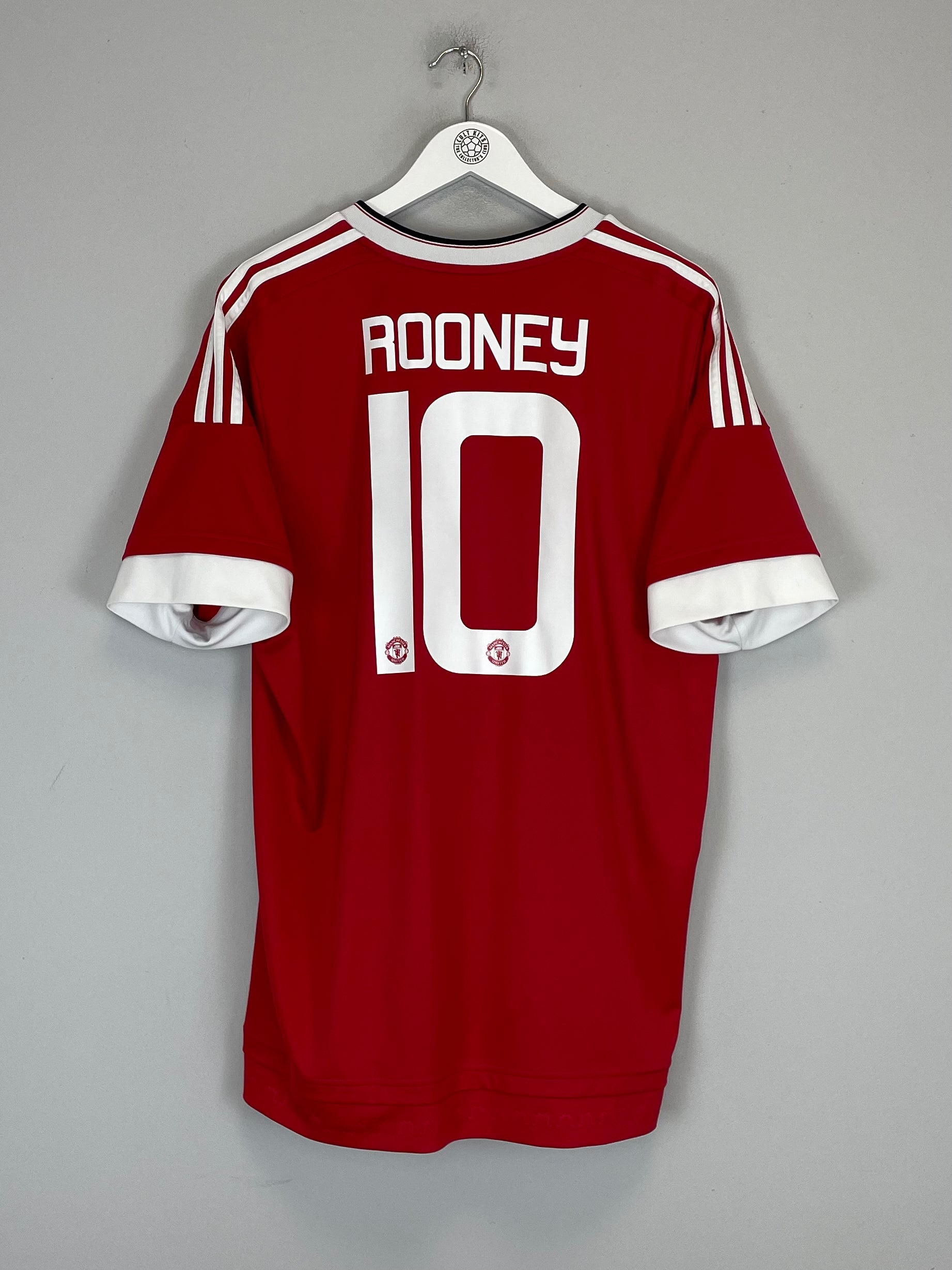 Shop 2015/16 MANCHESTER UNITED ROONEY #10 HOME SHIRT (XL) ADIDAS, classic football shirts, vintage football shirts & retro soccer jerseys at Cult Kits