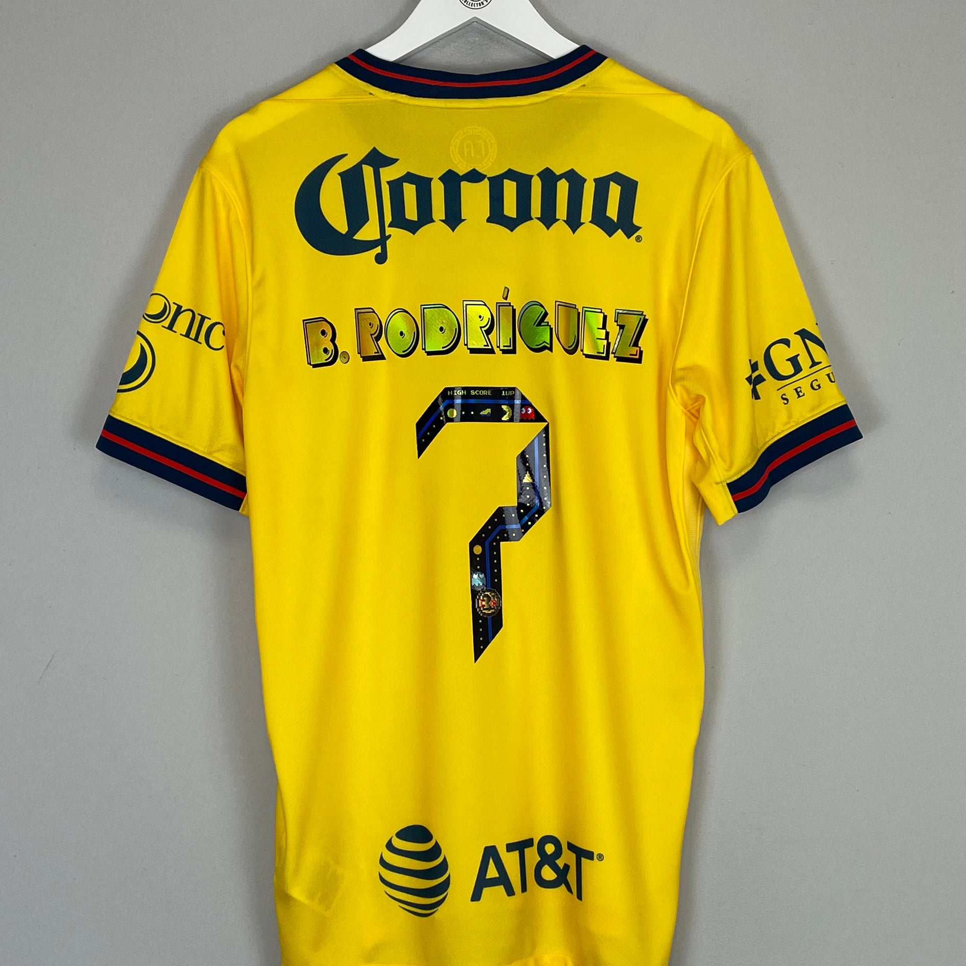Shop 2024/25 Club America Rodriguez #7 *BNWOT* Pac-Man Home Shirt (Multiple Sizes) Nike, classic football shirts, vintage football shirts & retro soccer jerseys at Cult Kits