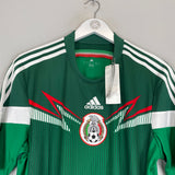 Shop 2014 MEXICO *BNWT* HOME SHIRT (L) ADIDAS, classic football shirts, vintage football shirts & retro soccer jerseys at Cult Kits