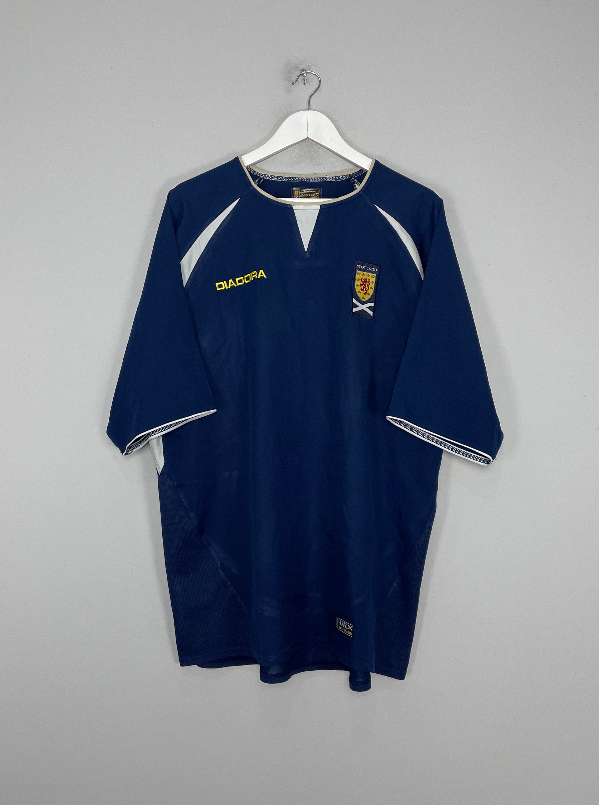 Shop 2003/05 SCOTLAND HOME SHIRT (XL) DIADORA, classic football shirts, vintage football shirts & retro soccer jerseys at Cult Kits