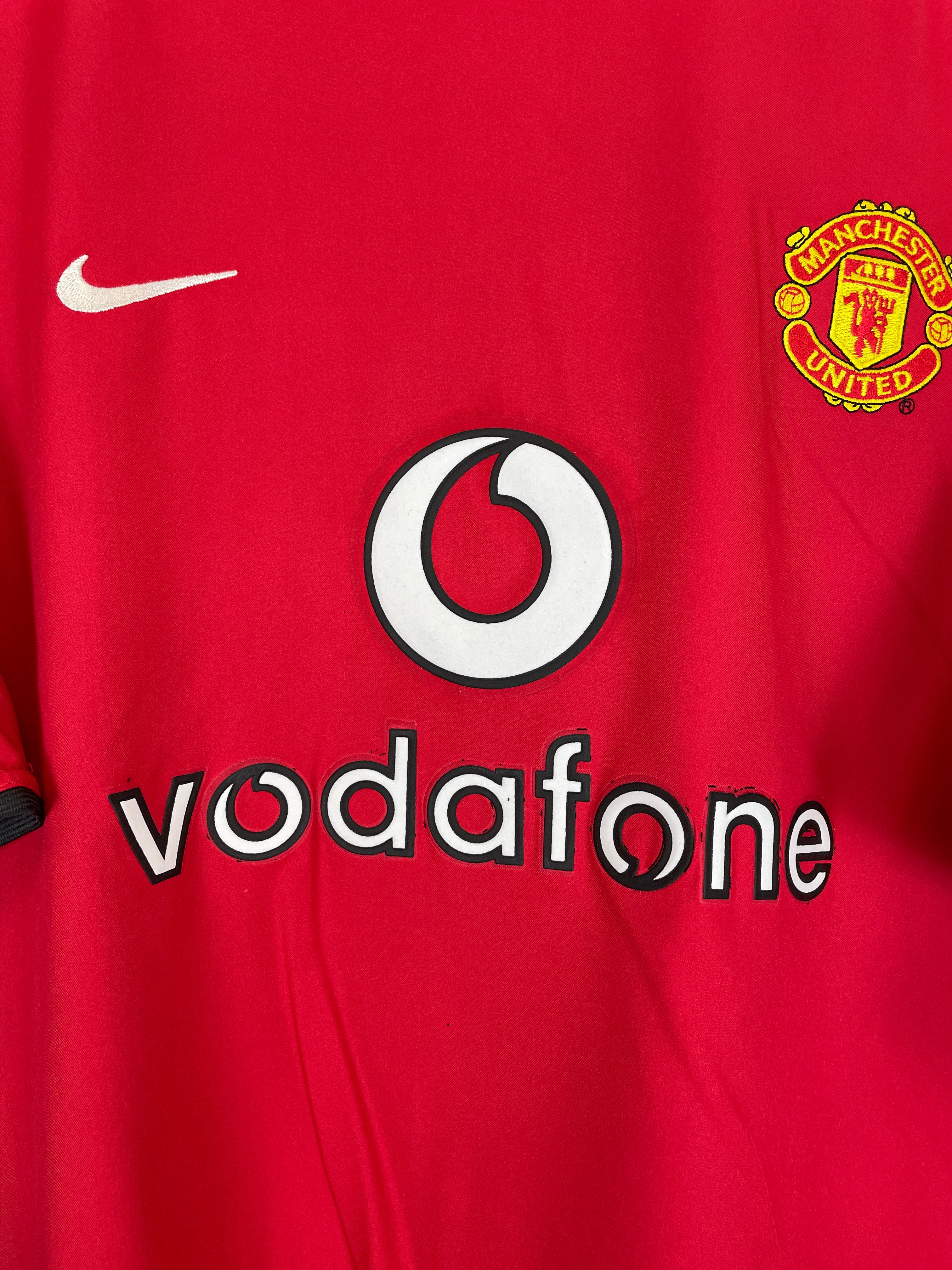 Shop 2002/04 MANCHESTER UNITED BECKHAM #7 HOME SHIRT (L) NIKE, classic football shirts, vintage football shirts & retro soccer jerseys at Cult Kits
