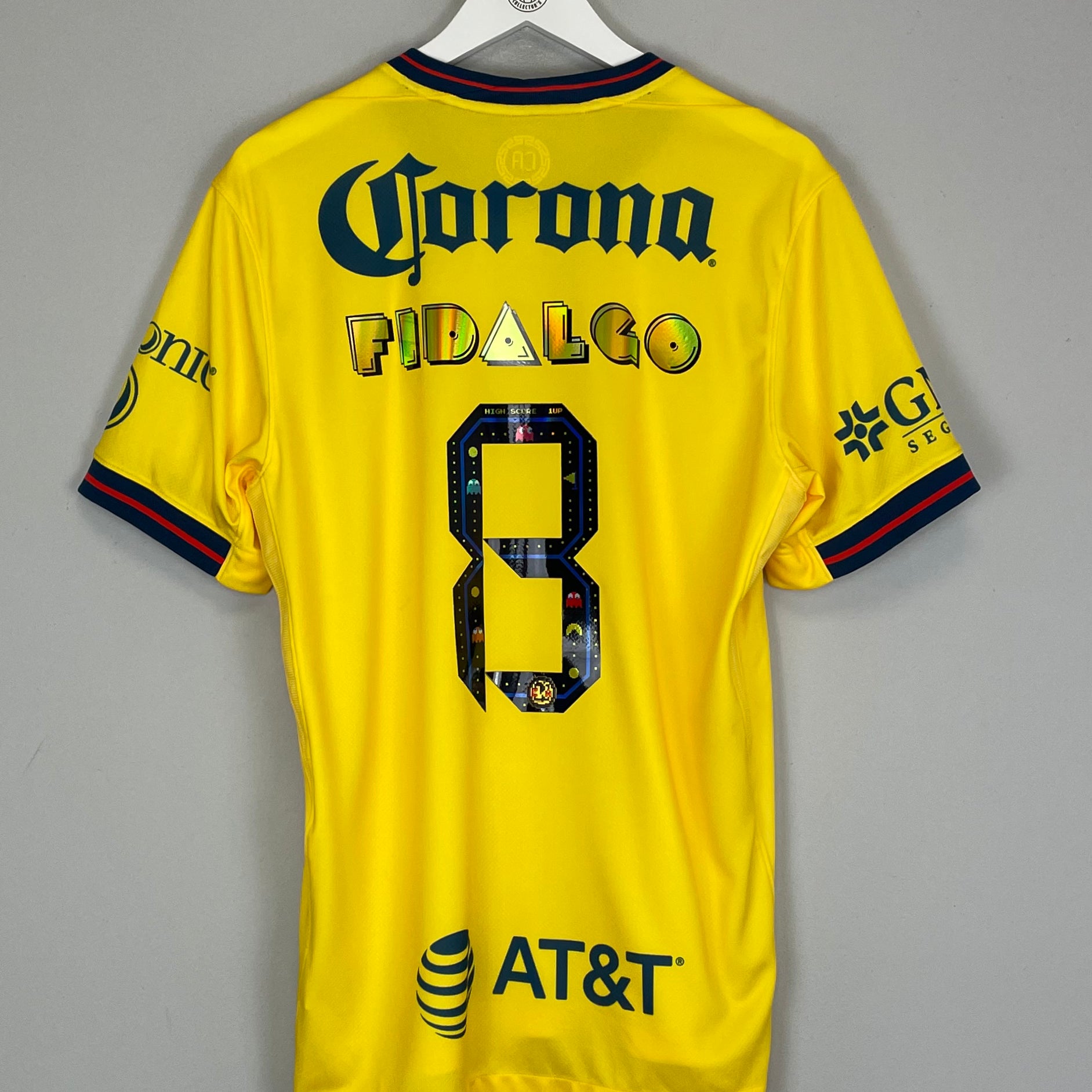 Shop 2024/25 Club America Fidalgo #8 *BNWOT* Pac-Man Home Shirt (Multiple Sizes) Nike, classic football shirts, vintage football shirts & retro soccer jerseys at Cult Kits