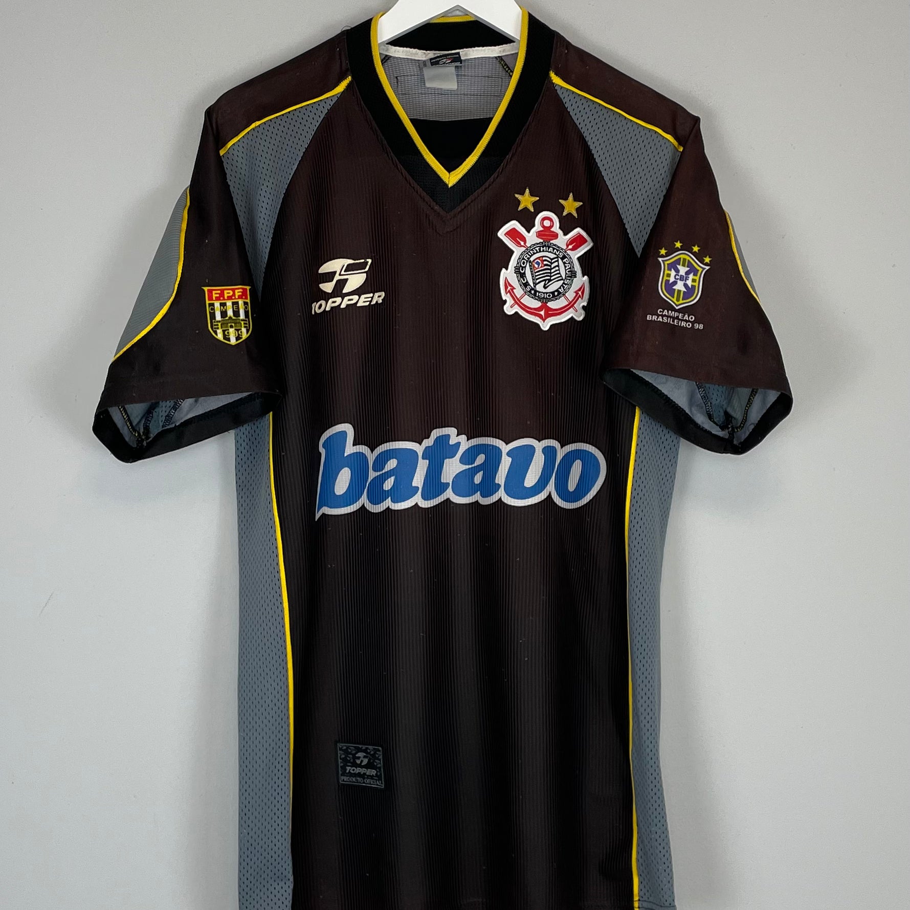 Shop 1999 CORINTHIANS #7 THIRD SHIRT (XL) TOPPER, classic football shirts, vintage football shirts & retro soccer jerseys at Cult Kits