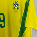 2002/04 BRAZIL RONALDO #9 HOME SHIRT (XL) NIKE