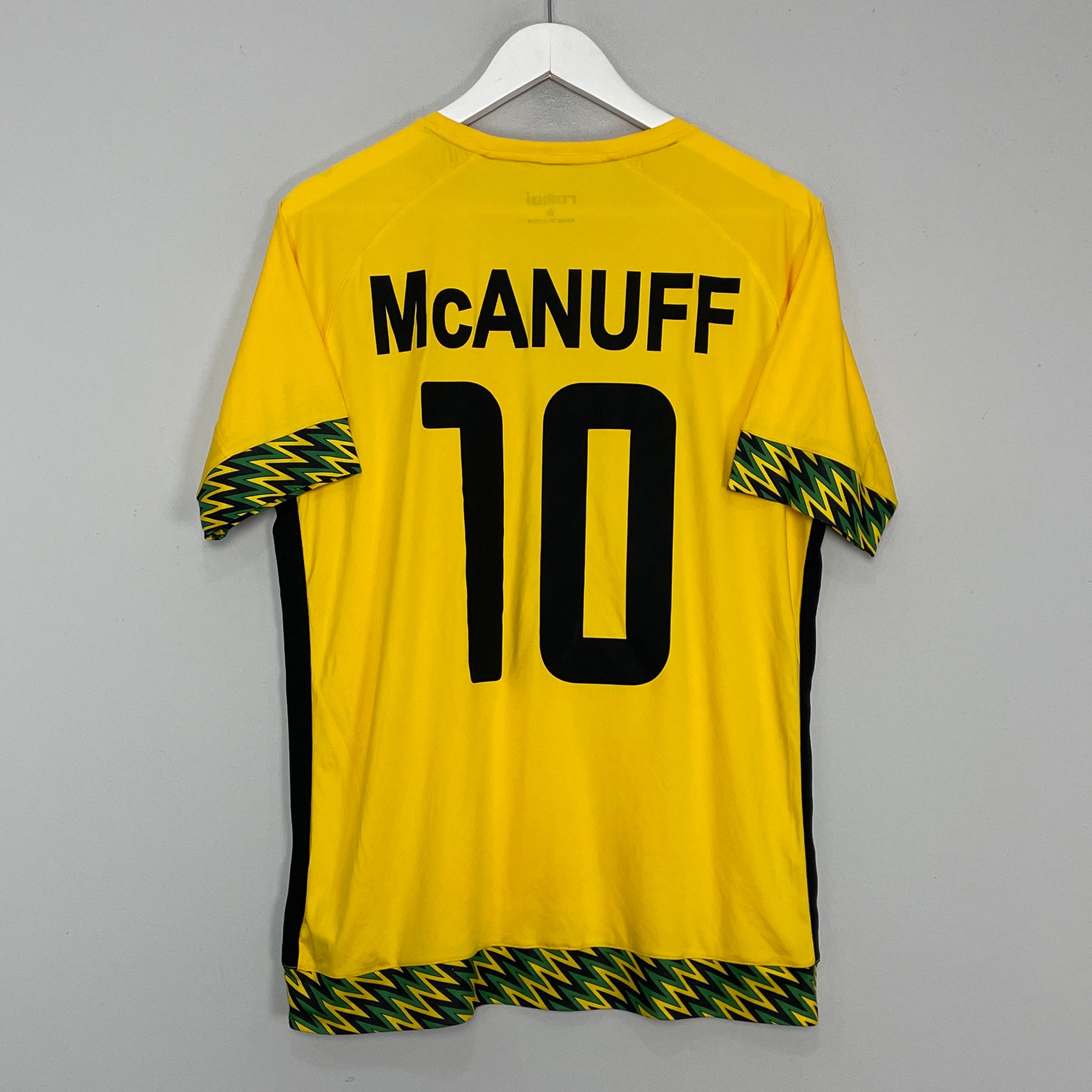 Shop 2015/18 JAMAICA MCANNUFF #10 HOME SHIRT (M) ROMAI, classic football shirts, vintage football shirts & retro soccer jerseys at Cult Kits