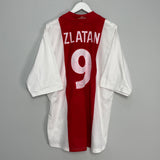 Shop 2001/02 AJAX ZLATAN #9 HOME SHIRT (XXL) ADIDAS, classic football shirts, vintage football shirts & retro soccer jerseys at Cult Kits