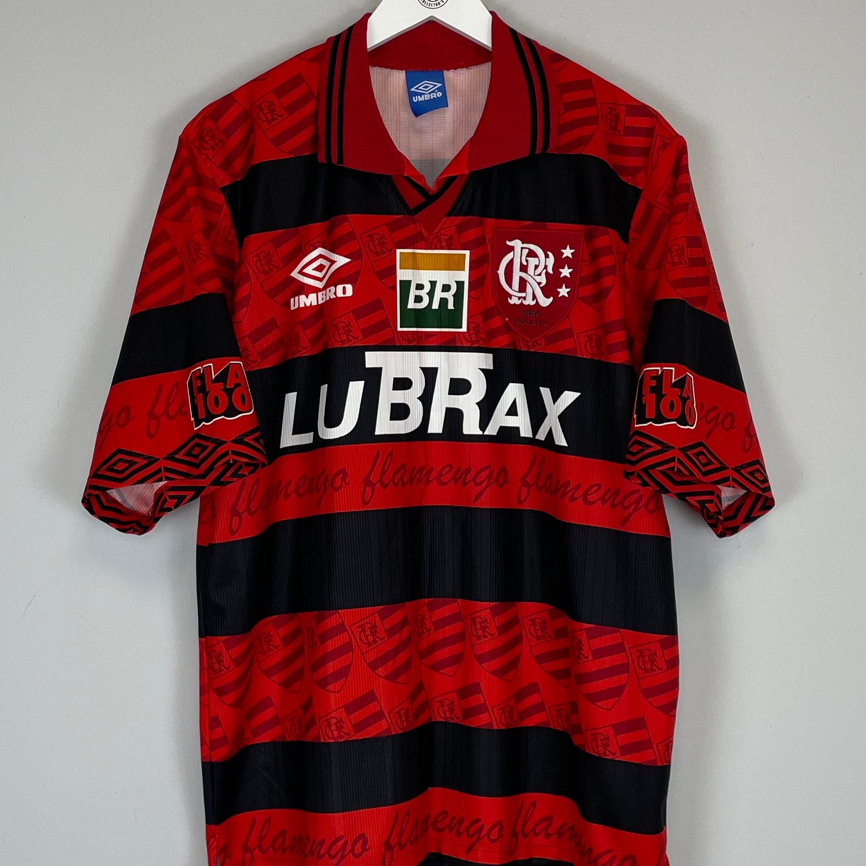 Shop 1995/96 FLAMENGO #6 *CENTENARY* HOME SHIRT (XXL) UMBRO, classic football shirts, vintage football shirts & retro soccer jerseys at Cult Kits