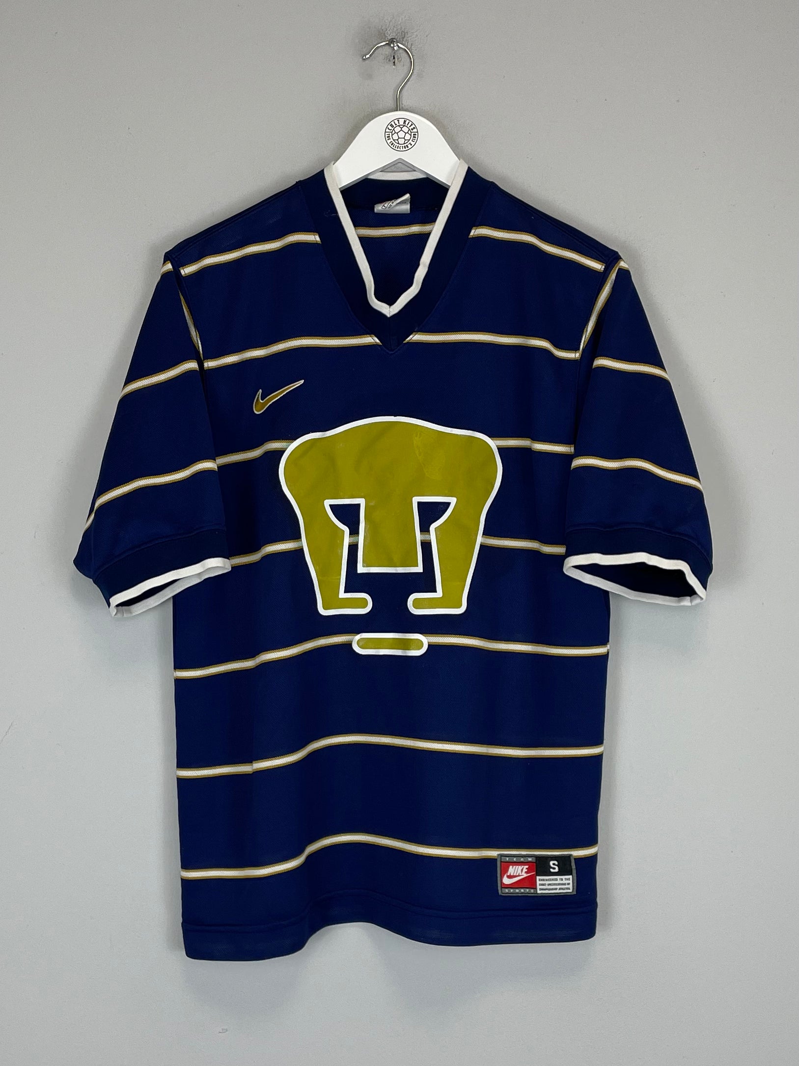 Shop 1997/98 UNAM PUMAS HOME SHIRT (S) NIKE, classic football shirts, vintage football shirts & retro soccer jerseys at Cult Kits