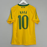 Shop 2010/11 BRAZIL KAKA #10 HOME SHIRT (S) NIKE, classic football shirts, vintage football shirts & retro soccer jerseys at Cult Kits